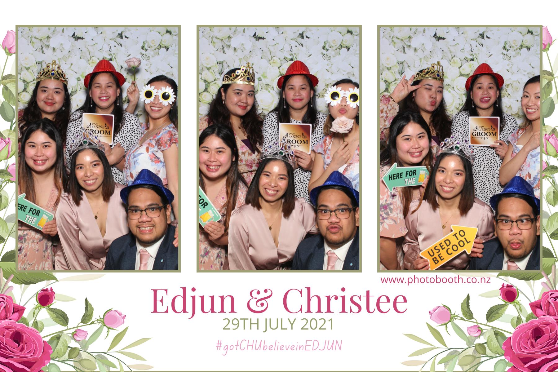 Edjun & Christee's Wedding | View more photos from the event at gallery.photobooth.co.nz/u/SelfieCentral/Edjun-Christees-Wedding