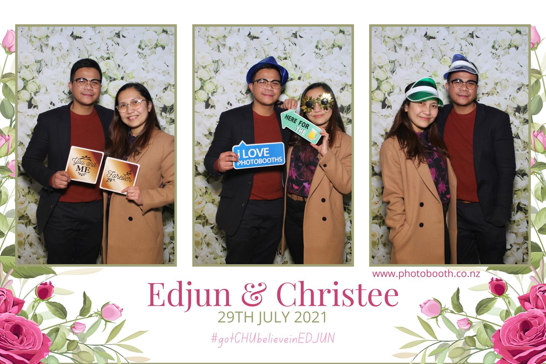 Edjun & Christee's Wedding | View more photos from the event at gallery.photobooth.co.nz/u/SelfieCentral/Edjun-Christees-Wedding