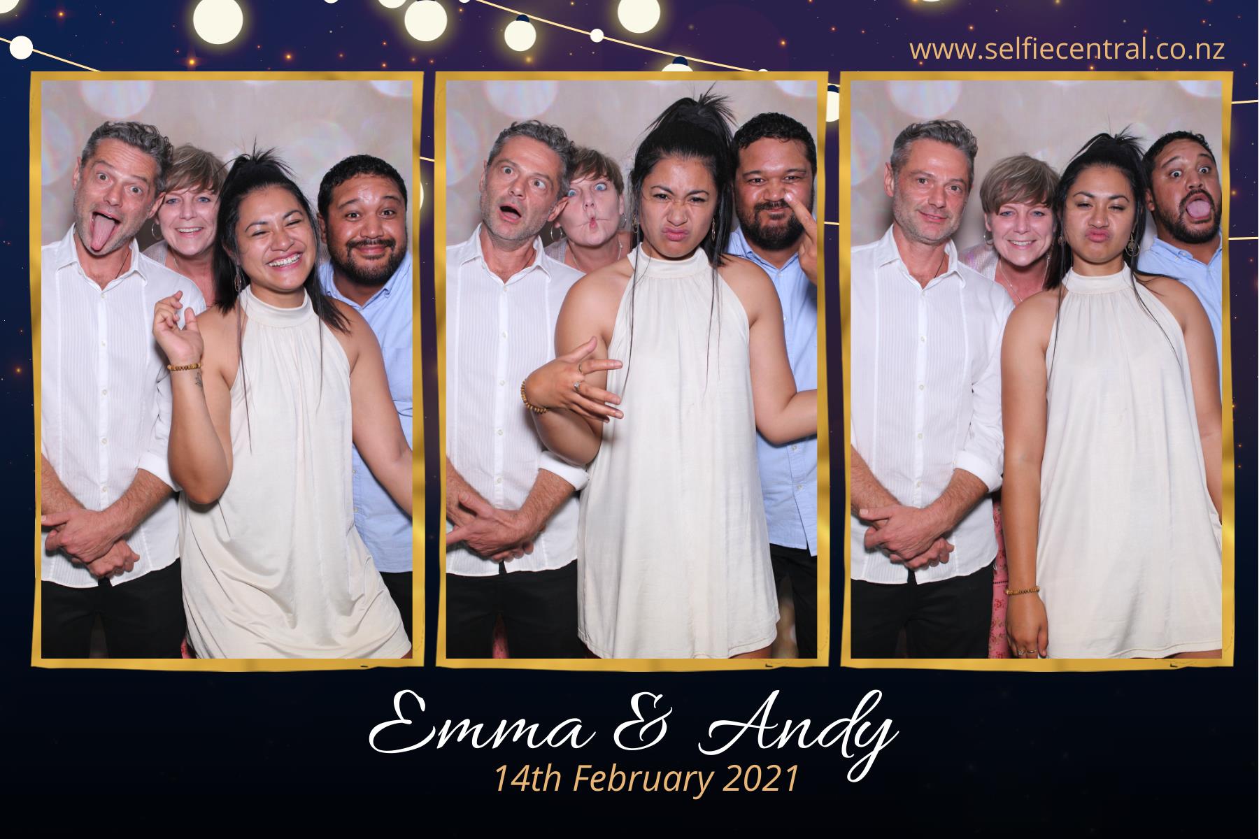 Emma and Andy's Wedding | View more photos from the event at gallery.photobooth.co.nz/u/SelfieCentral/Emma-and-Andys-Wedding