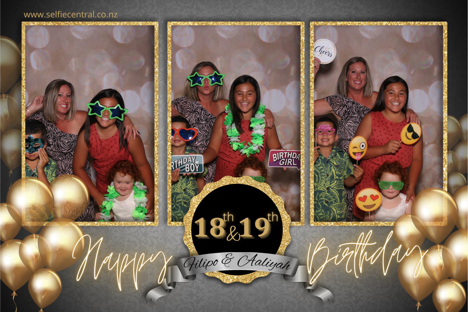 Filipo & Aaliyah's Birthday Party | View more photos from the event at gallery.photobooth.co.nz/u/SelfieCentral/Filipo-Aaliyahs-Birthday-Party