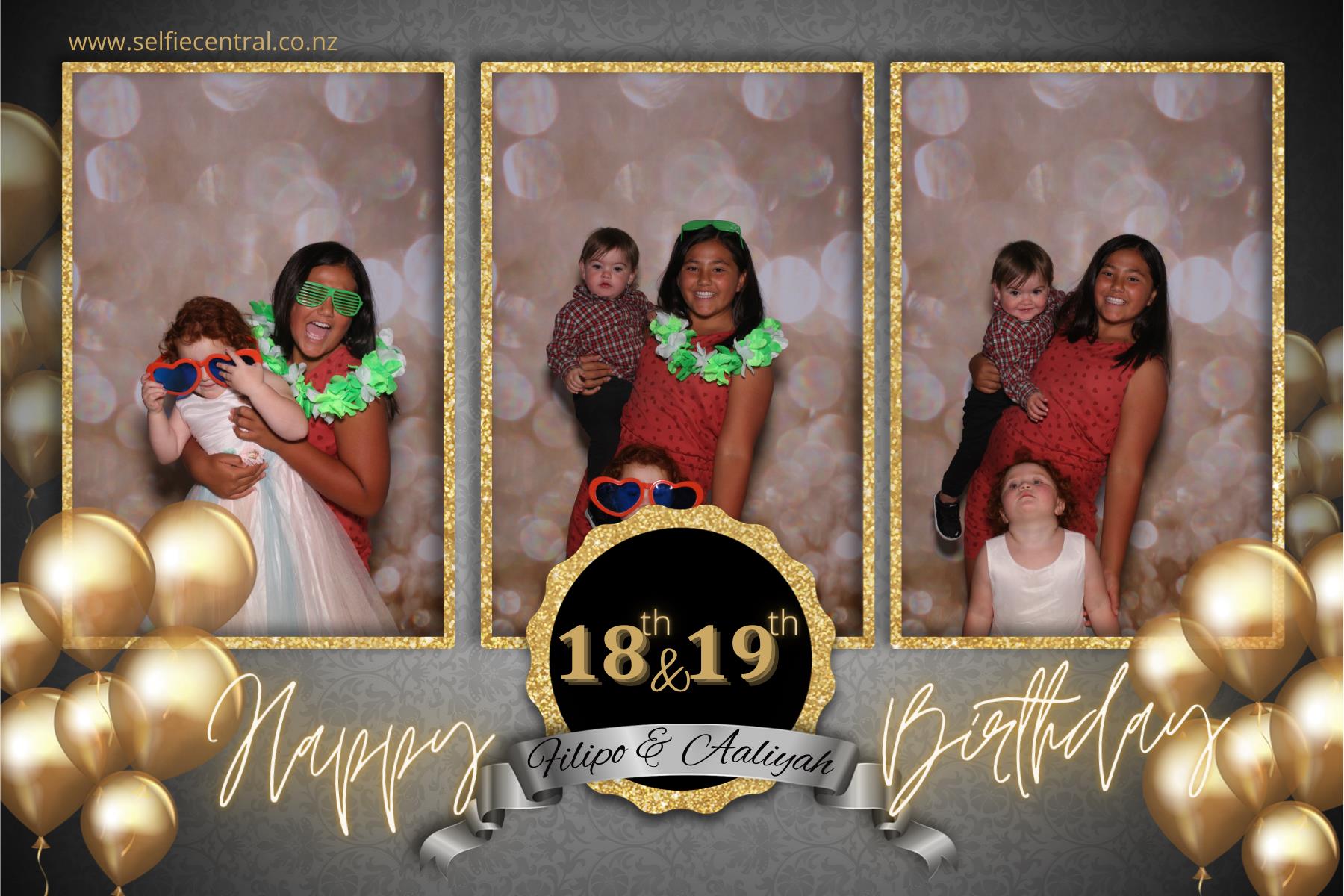 Filipo & Aaliyah's Birthday Party | View more photos from the event at gallery.photobooth.co.nz/u/SelfieCentral/Filipo-Aaliyahs-Birthday-Party