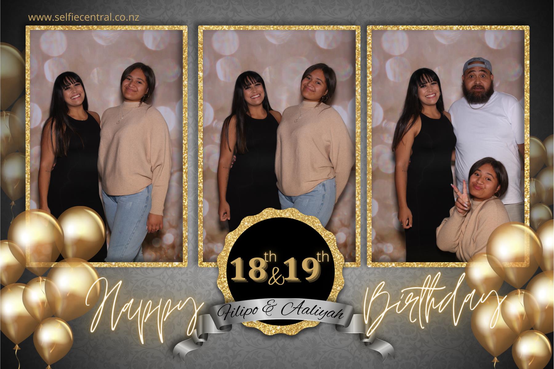 Filipo & Aaliyah's Birthday Party | View more photos from the event at gallery.photobooth.co.nz/u/SelfieCentral/Filipo-Aaliyahs-Birthday-Party