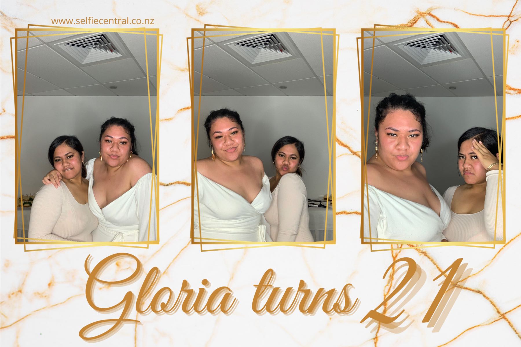 Gloria Turns 21 | View more photos from the event at gallery.photobooth.co.nz/u/SelfieCentral/Gloria-Turns-21