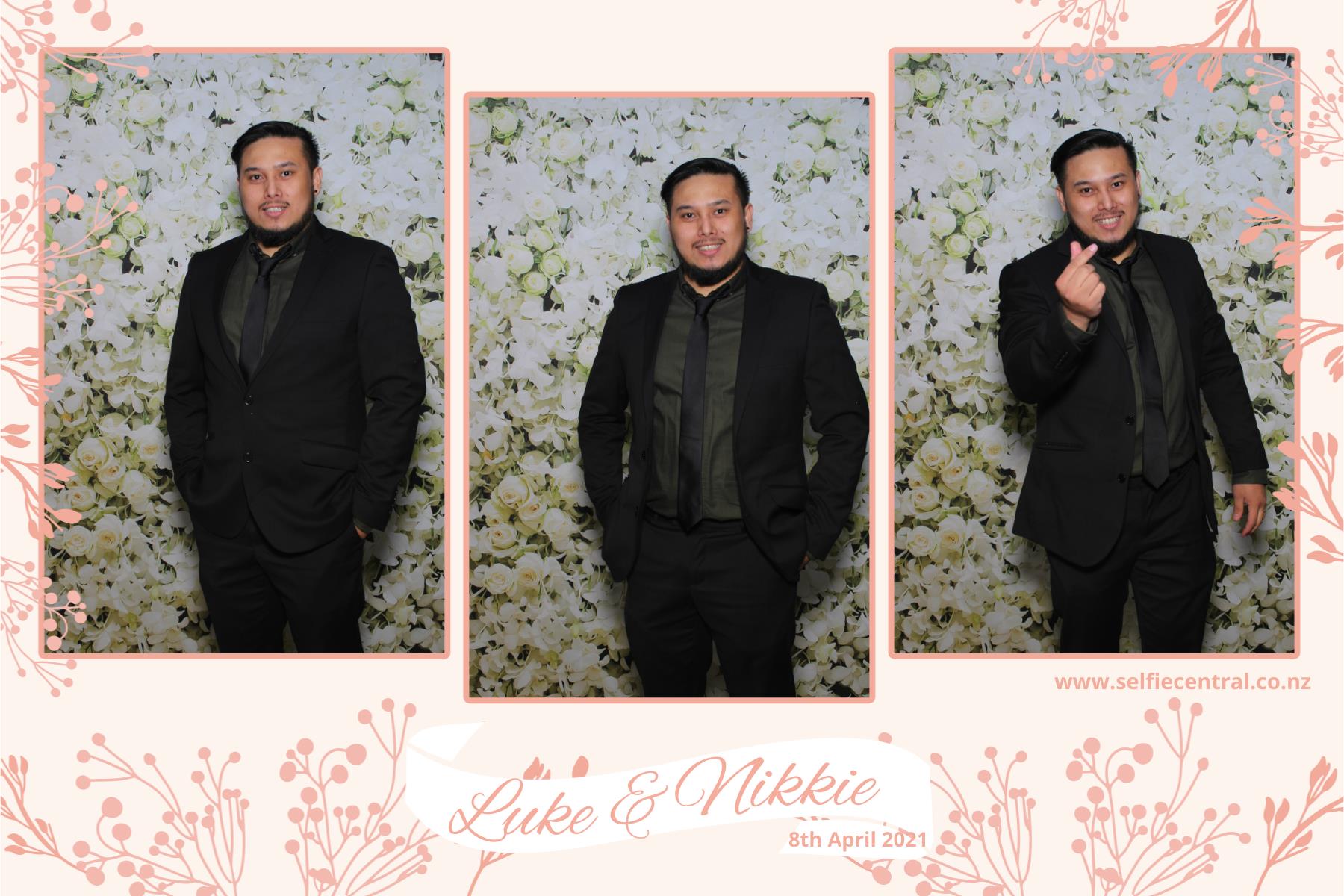 Luke & NIkkie's wedding | View more photos from the event at gallery.photobooth.co.nz/u/SelfieCentral/Luke-NIkkies-wedding