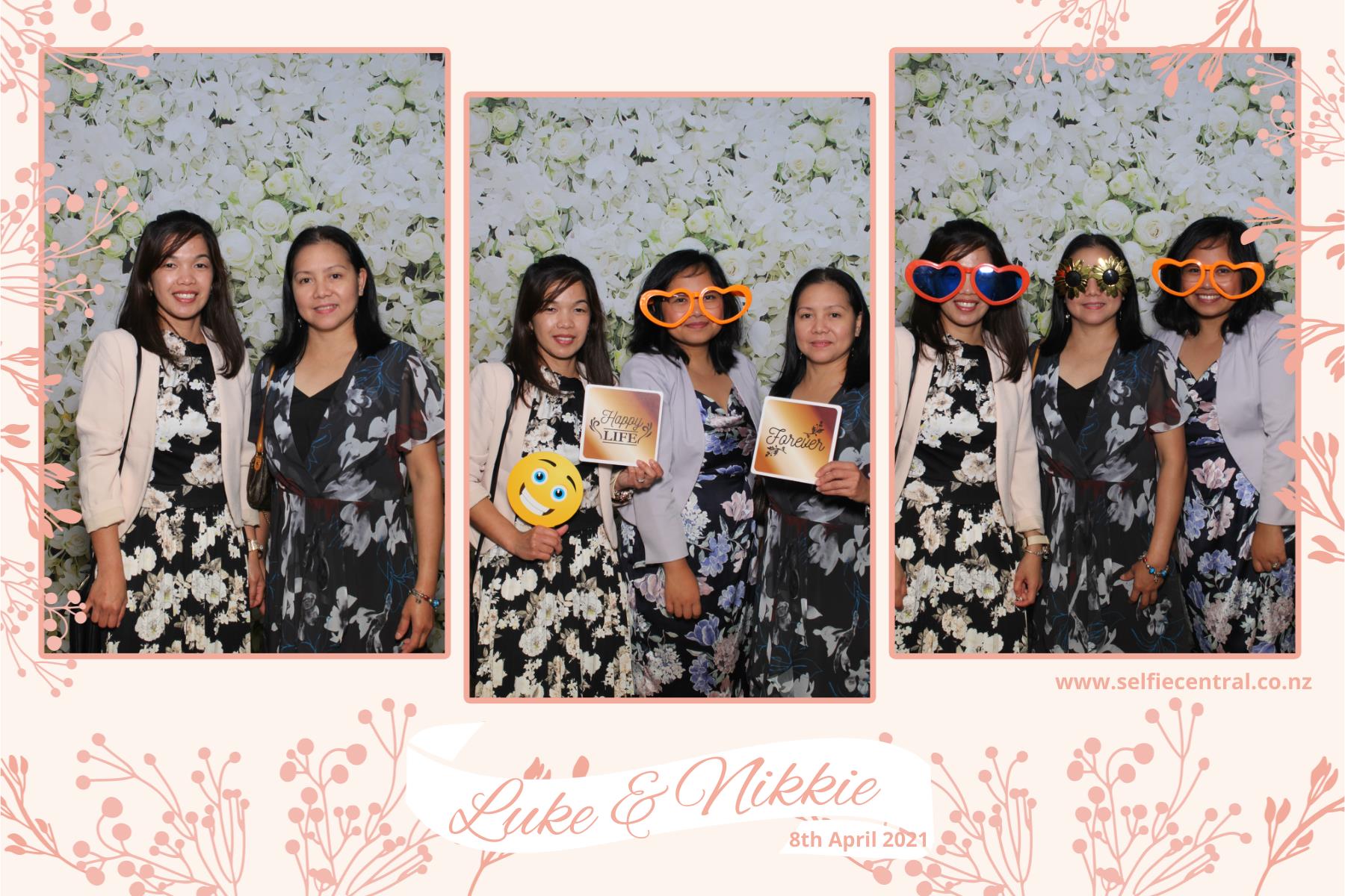 Luke & NIkkie's wedding | View more photos from the event at gallery.photobooth.co.nz/u/SelfieCentral/Luke-NIkkies-wedding