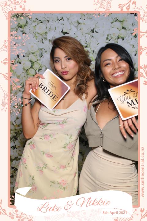Luke & NIkkie's wedding | View more photos from the event at gallery.photobooth.co.nz/u/SelfieCentral/Luke-NIkkies-wedding