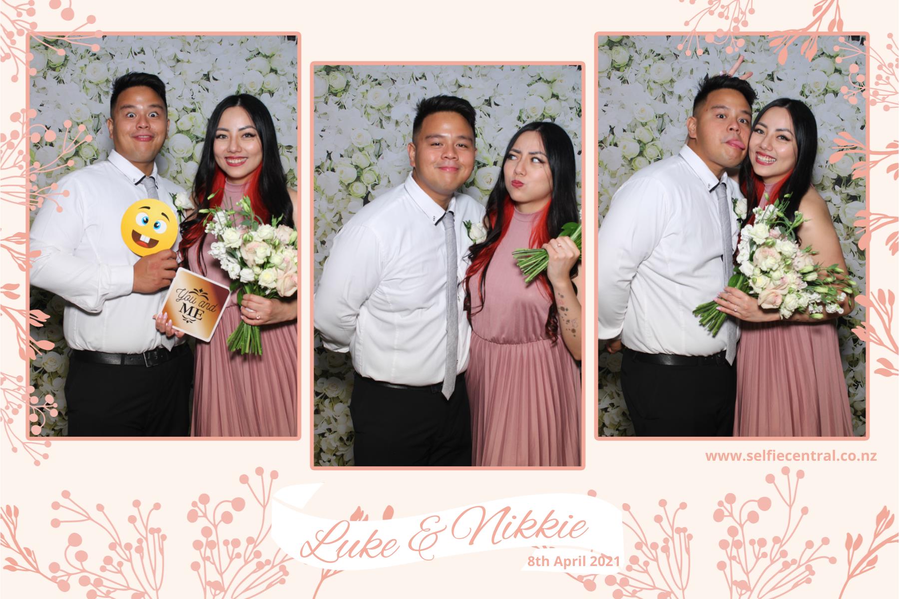 Luke & NIkkie's wedding | View more photos from the event at gallery.photobooth.co.nz/u/SelfieCentral/Luke-NIkkies-wedding