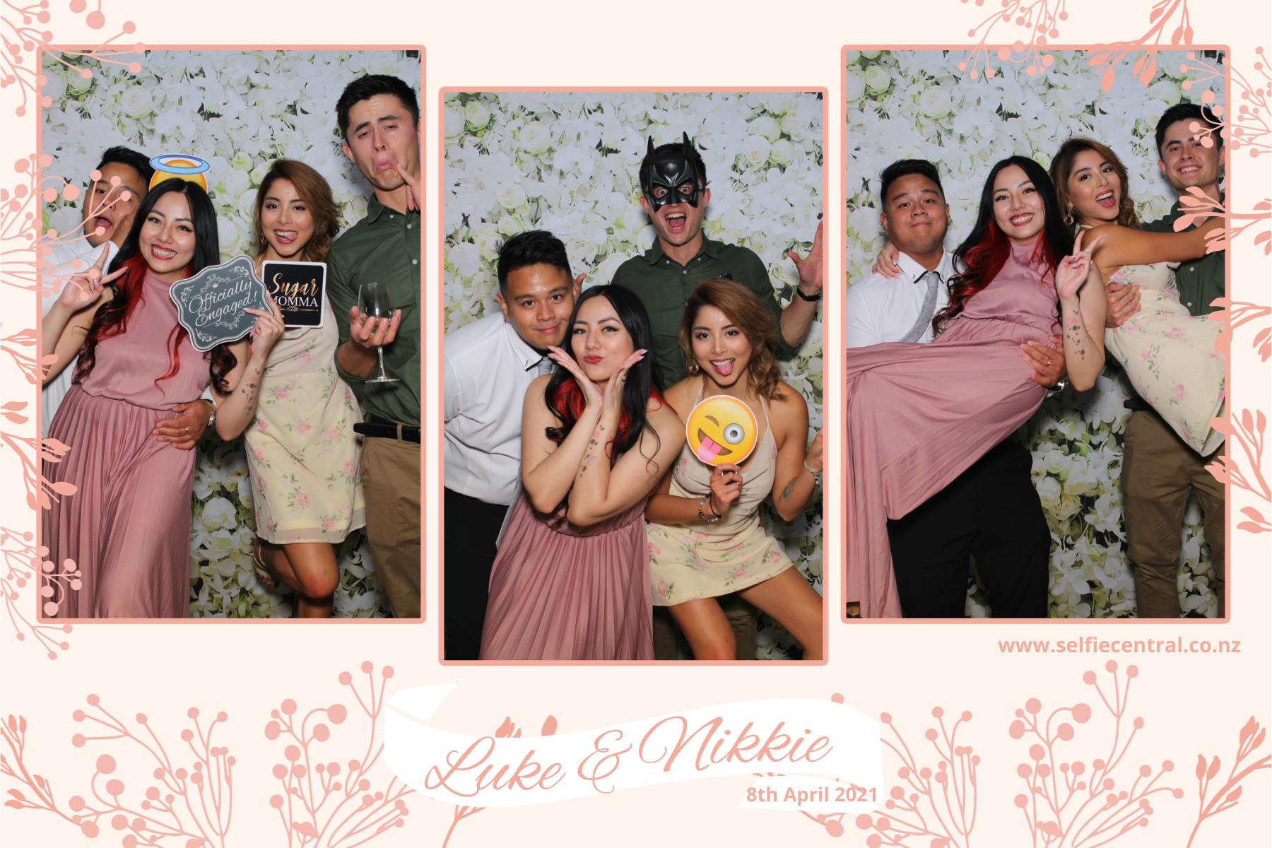 Luke & NIkkie's wedding | View more photos from the event at gallery.photobooth.co.nz/u/SelfieCentral/Luke-NIkkies-wedding