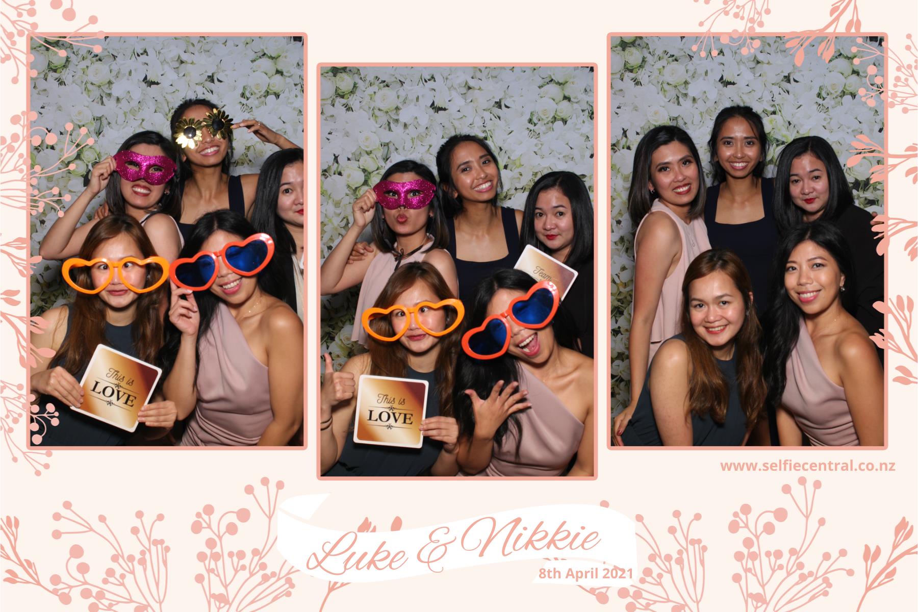 Luke & NIkkie's wedding | View more photos from the event at gallery.photobooth.co.nz/u/SelfieCentral/Luke-NIkkies-wedding