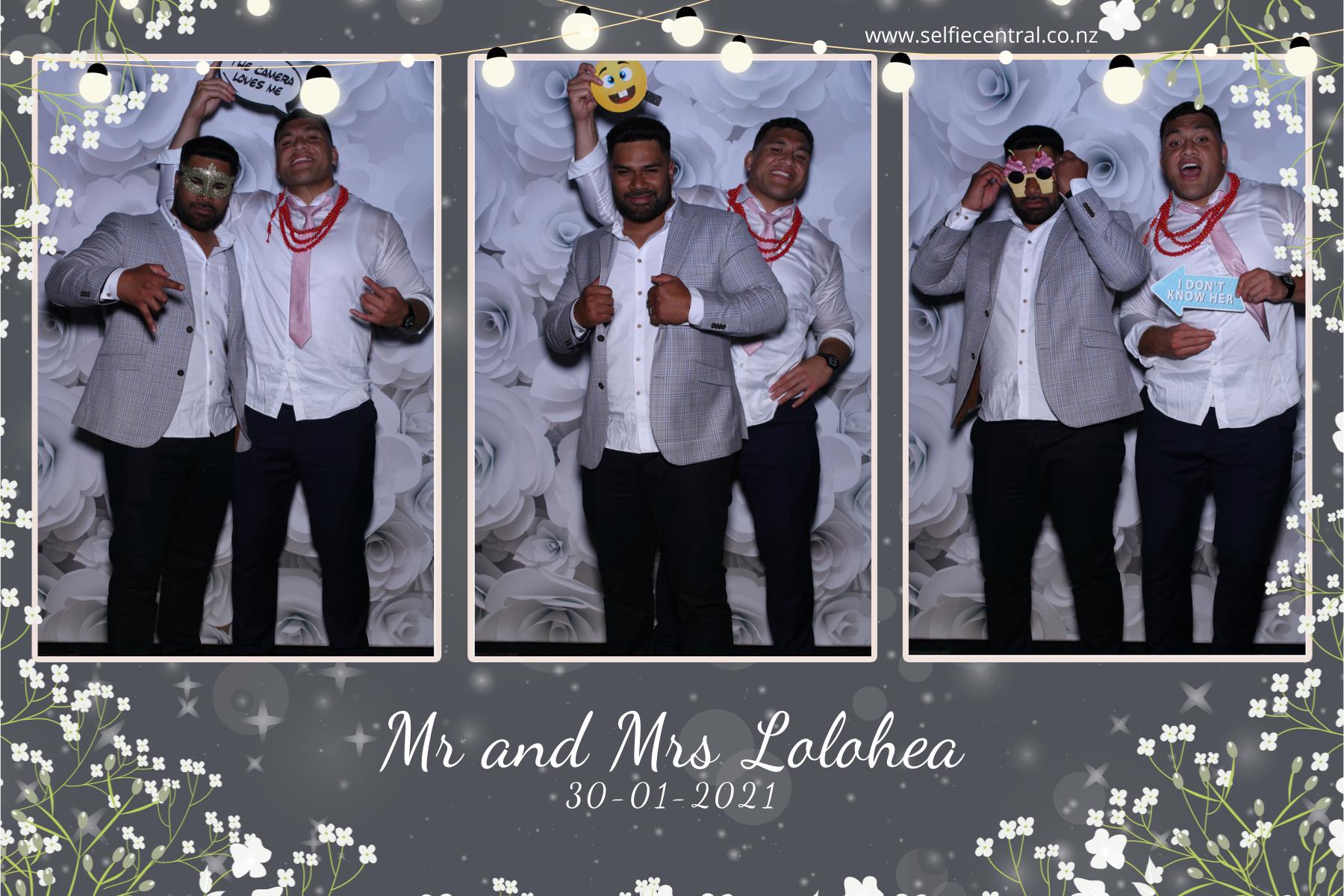 Taniela & Crystal's wedding | View more photos from the event at gallery.photobooth.co.nz/u/SelfieCentral/Taniela-Crystals-wedding