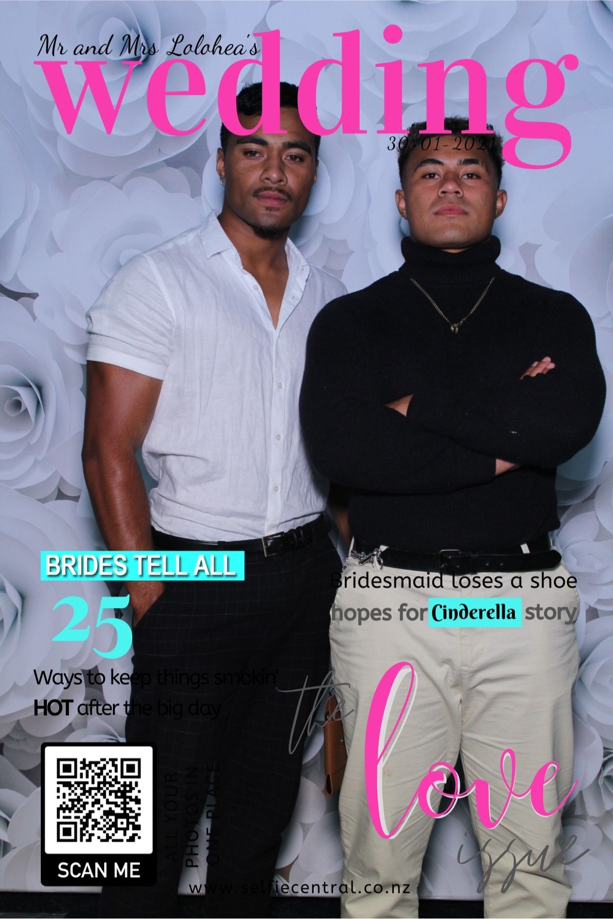 Taniela & Crystal's wedding | View more photos from the event at gallery.photobooth.co.nz/u/SelfieCentral/Taniela-Crystals-wedding