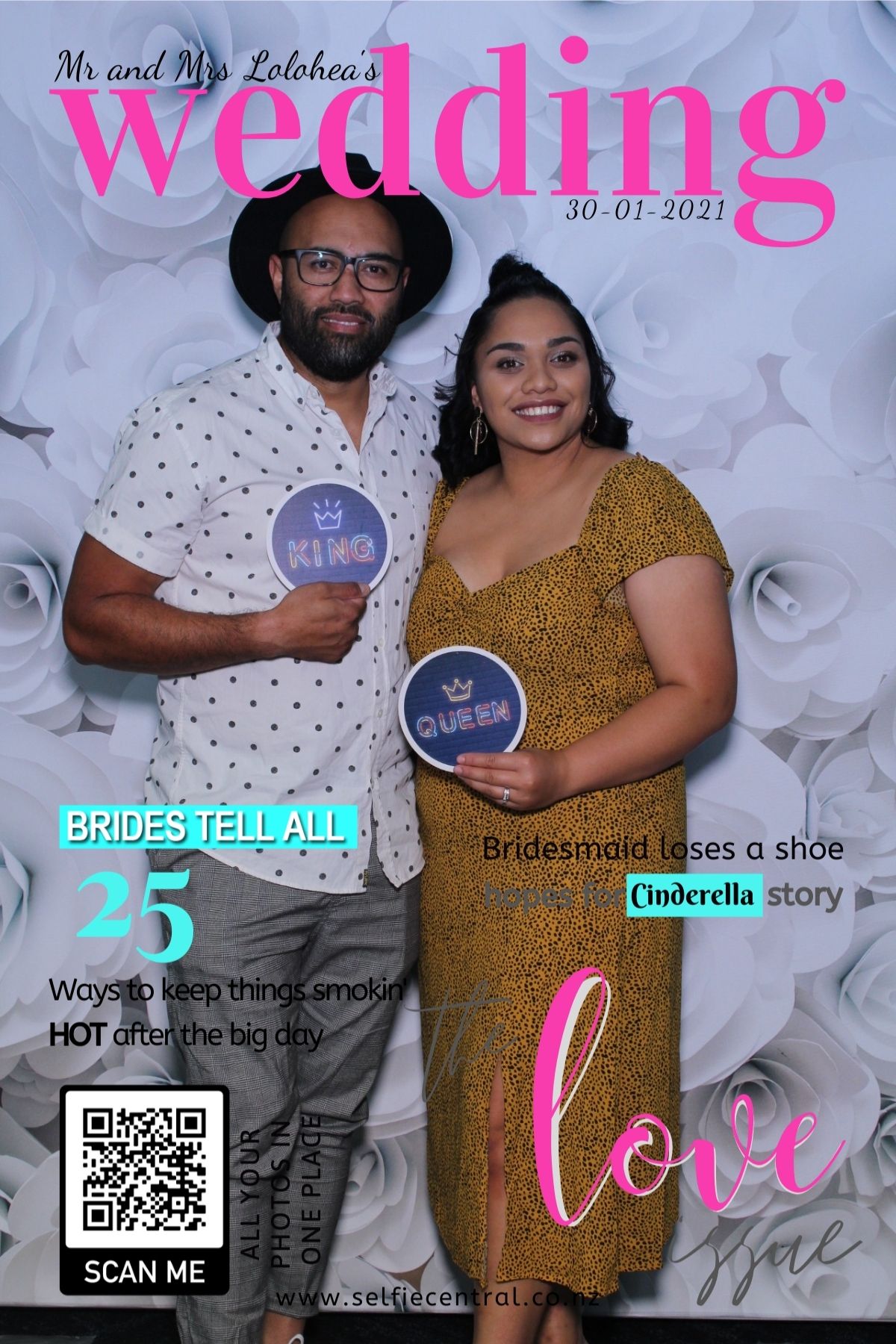 Taniela & Crystal's wedding | View more photos from the event at gallery.photobooth.co.nz/u/SelfieCentral/Taniela-Crystals-wedding