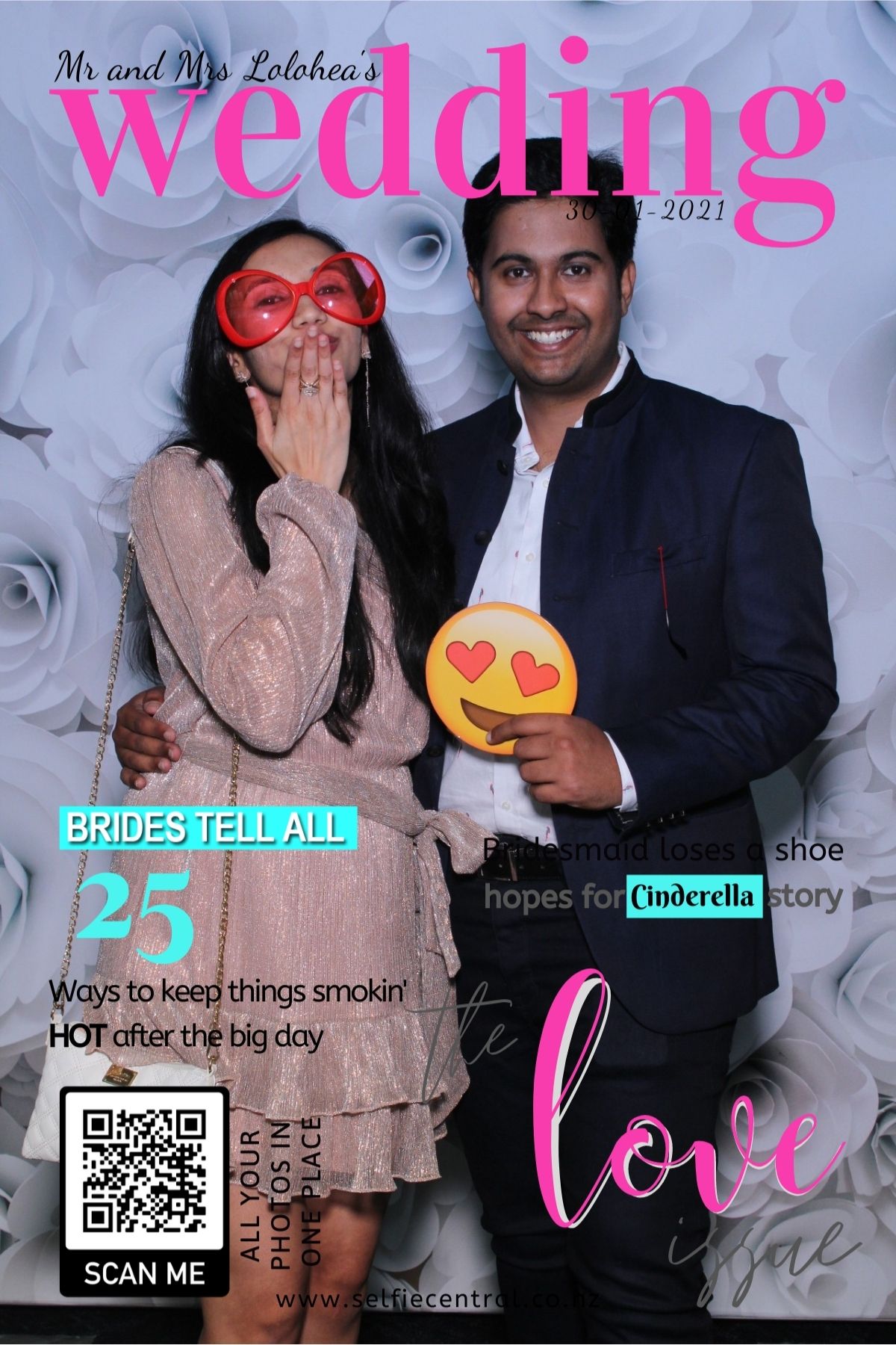 Taniela & Crystal's wedding | View more photos from the event at gallery.photobooth.co.nz/u/SelfieCentral/Taniela-Crystals-wedding