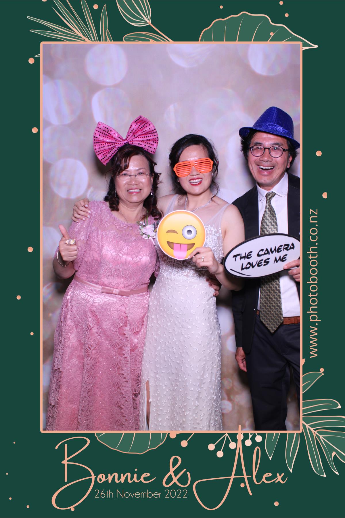 Bonnie & Alex's Wedding | View more photos from the event at gallery.photobooth.co.nz/u/SelfieCentral/Bonnie-Alexs-Wedding