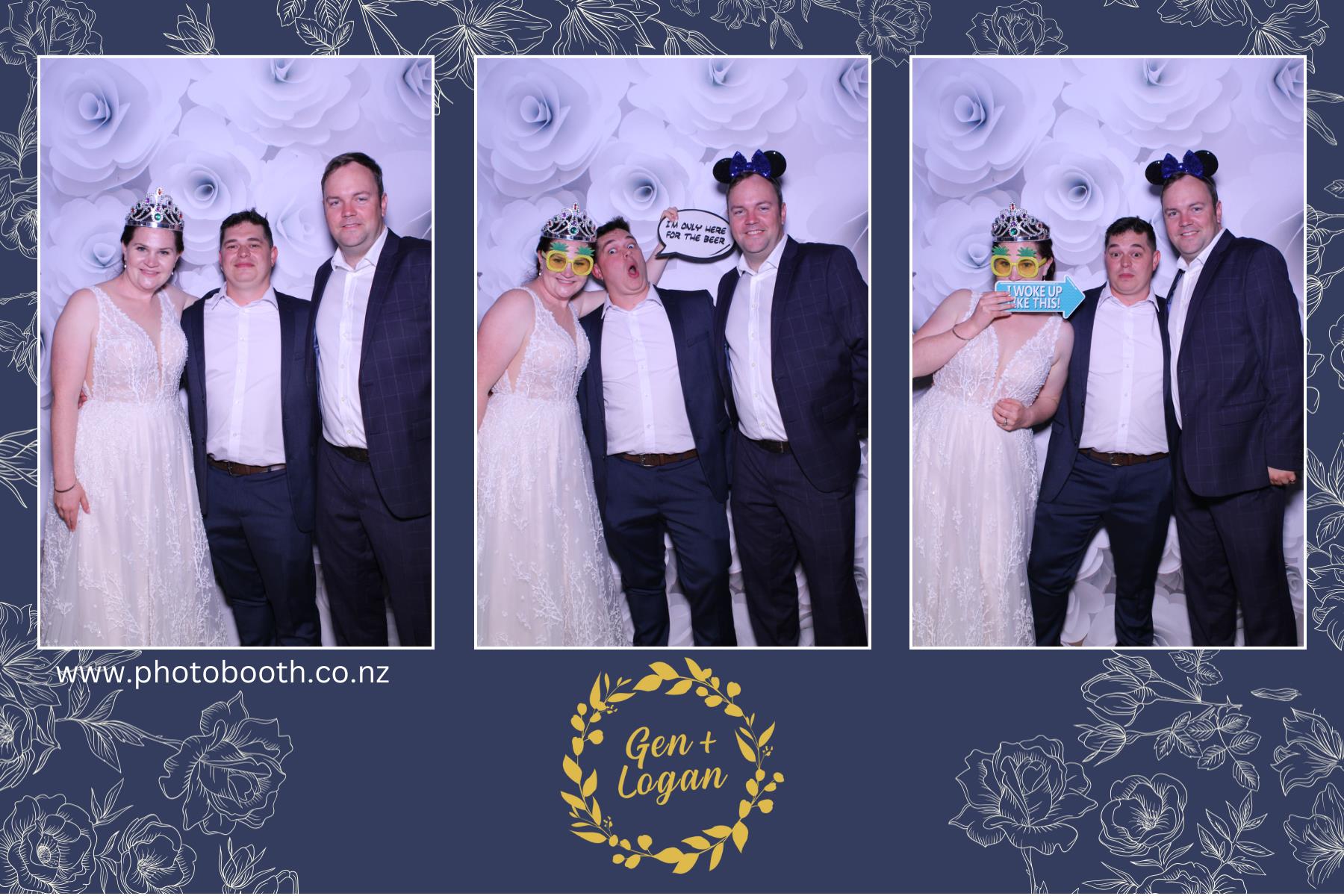 Genevieve & Logan's wedding | View more photos from the event at gallery.photobooth.co.nz/u/SelfieCentral/Genevieve-Logans-wedding