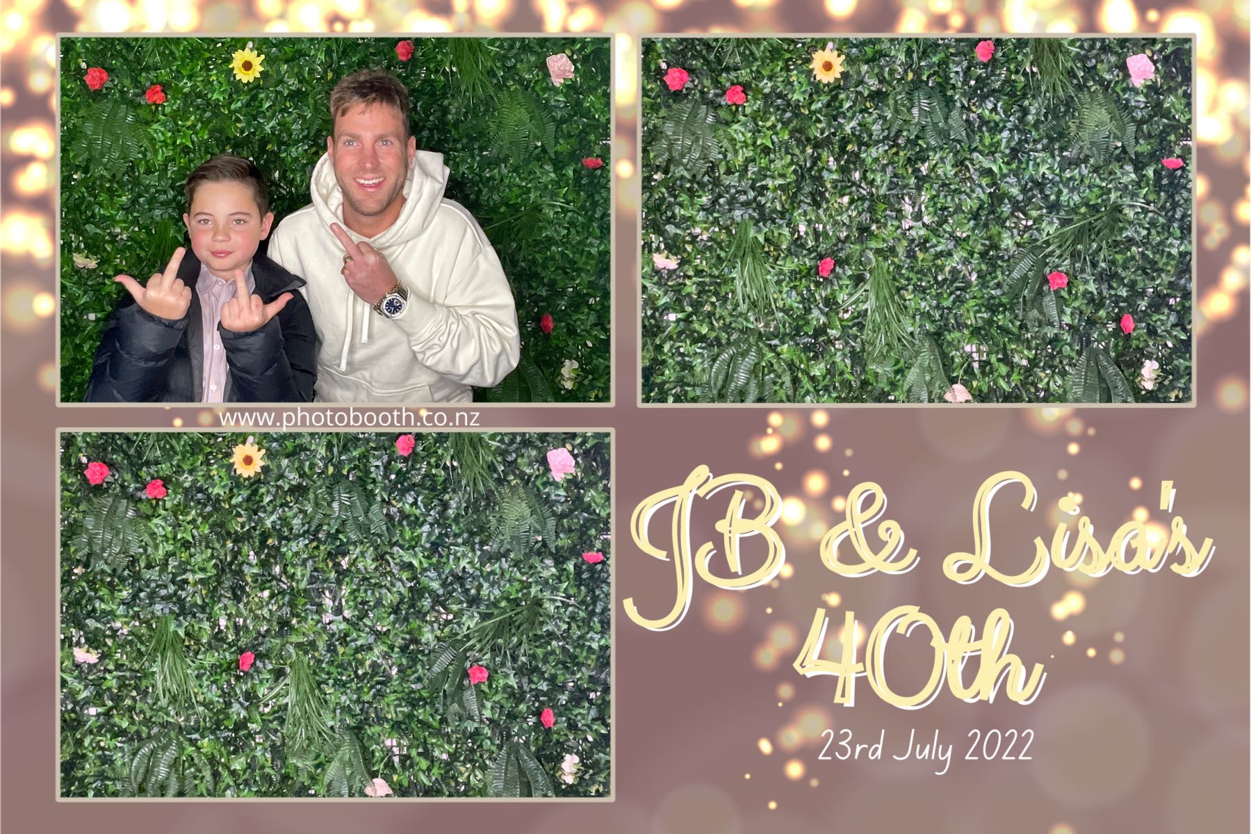 JB & Lisa's 40th Birthday | View more photos from the event at gallery.photobooth.co.nz/u/SelfieCentral/JB-Lisas-40th-Birthday