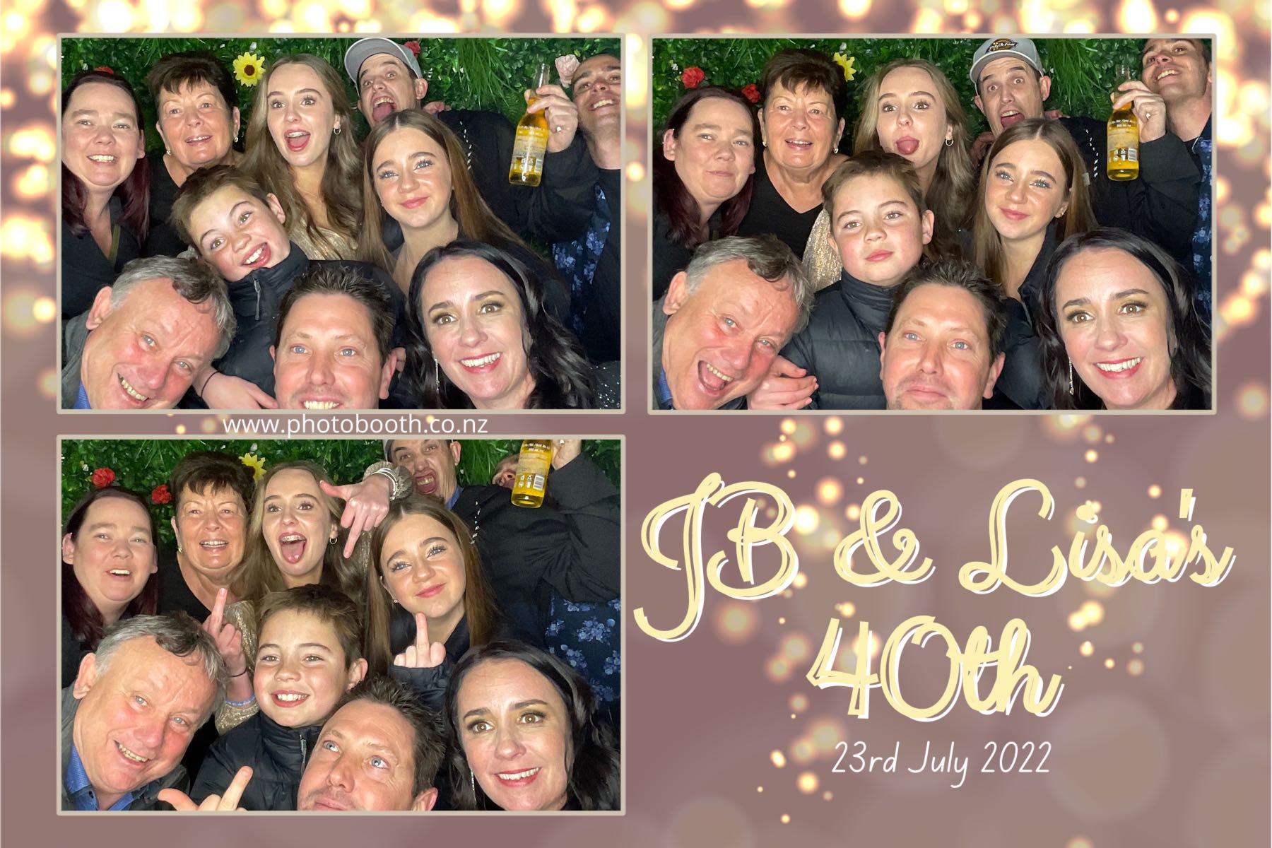 JB & Lisa's 40th Birthday | View more photos from the event at gallery.photobooth.co.nz/u/SelfieCentral/JB-Lisas-40th-Birthday