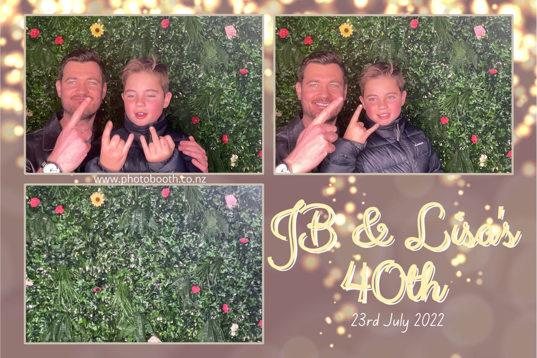 JB & Lisa's 40th Birthday | View more photos from the event at gallery.photobooth.co.nz/u/SelfieCentral/JB-Lisas-40th-Birthday