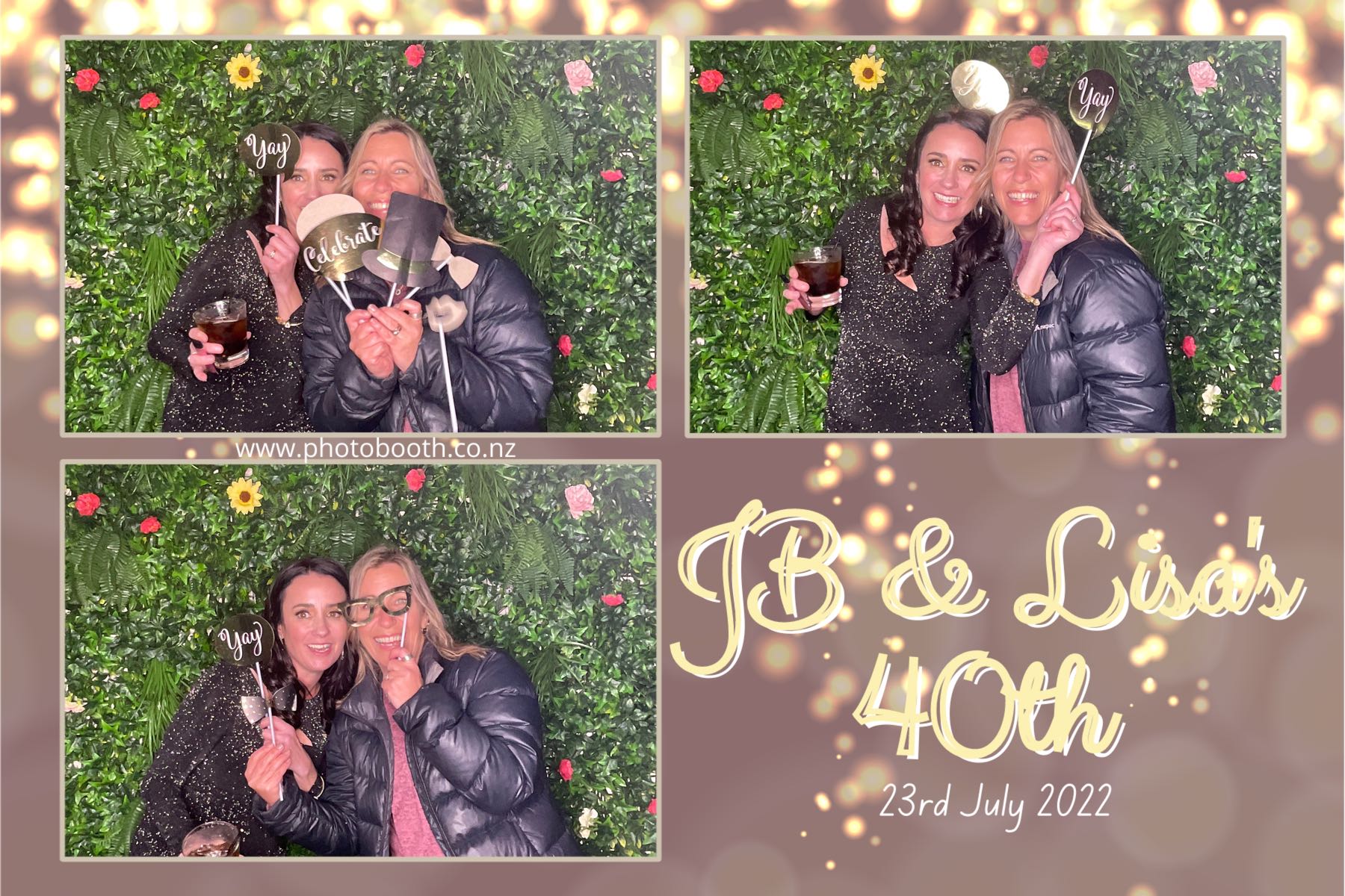 JB & Lisa's 40th Birthday | View more photos from the event at gallery.photobooth.co.nz/u/SelfieCentral/JB-Lisas-40th-Birthday