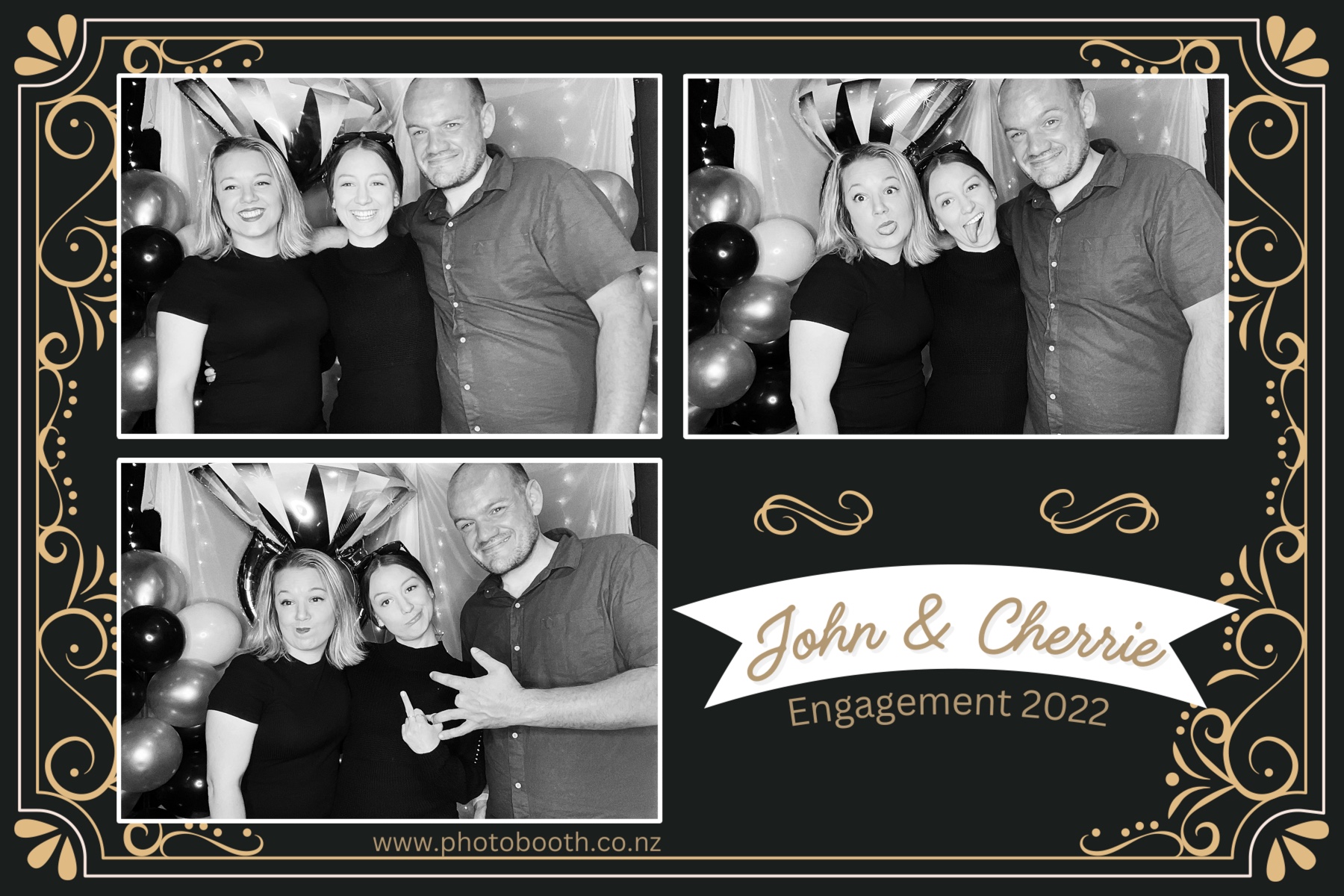 John & Cherrie's Engagement | View more photos from the event at gallery.photobooth.co.nz/u/SelfieCentral/John-Cherries-Engagement