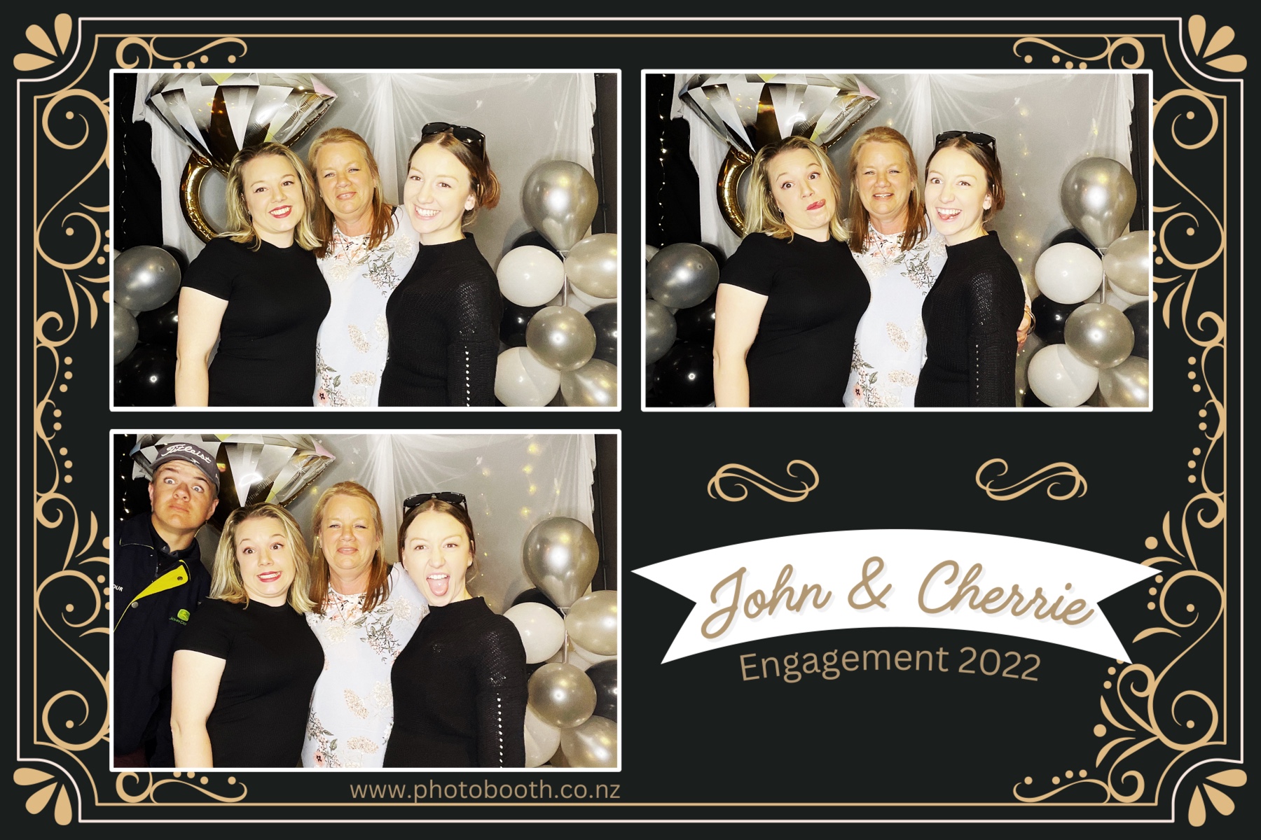 John & Cherrie's Engagement | View more photos from the event at gallery.photobooth.co.nz/u/SelfieCentral/John-Cherries-Engagement