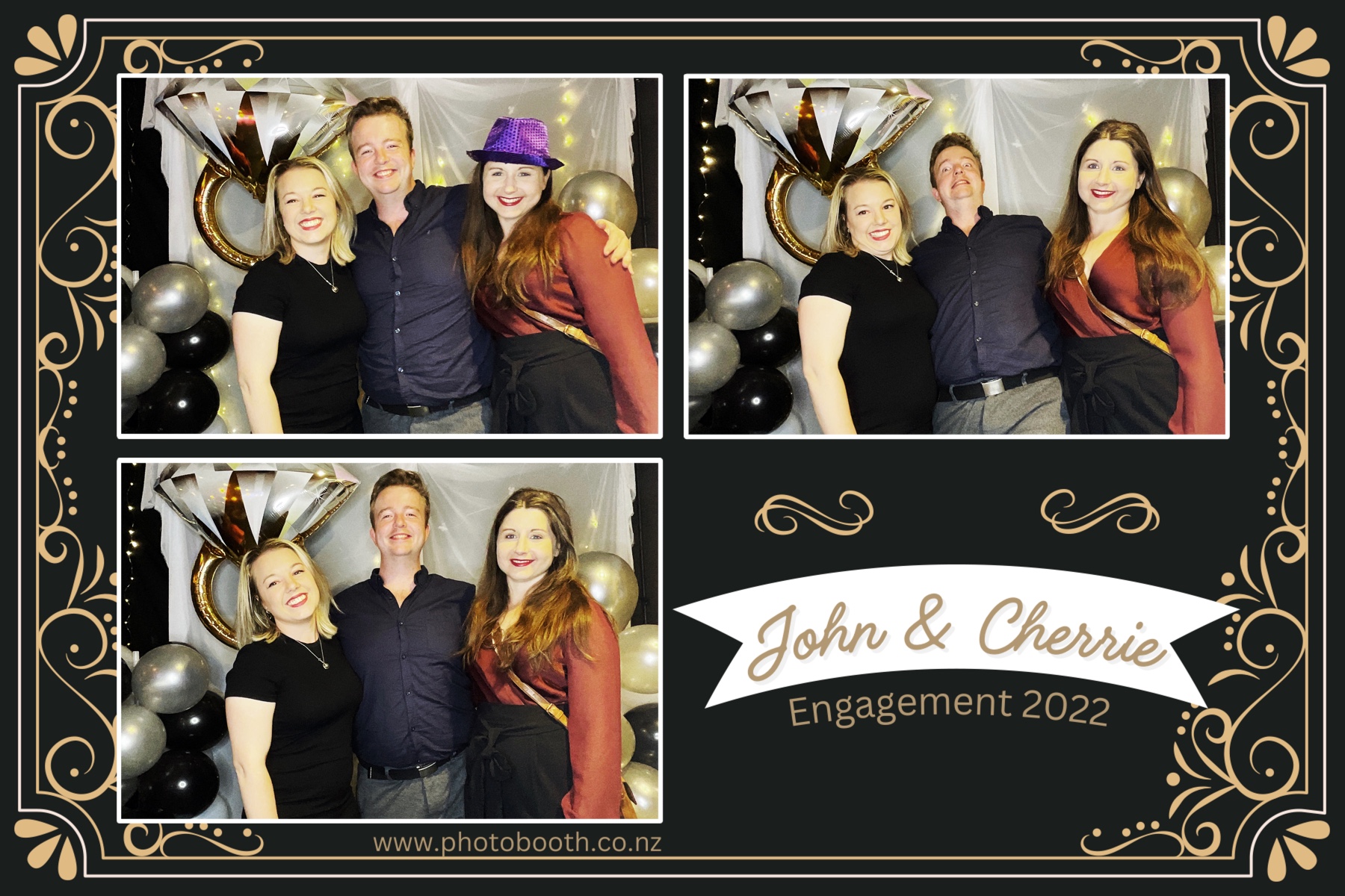 John & Cherrie's Engagement | View more photos from the event at gallery.photobooth.co.nz/u/SelfieCentral/John-Cherries-Engagement