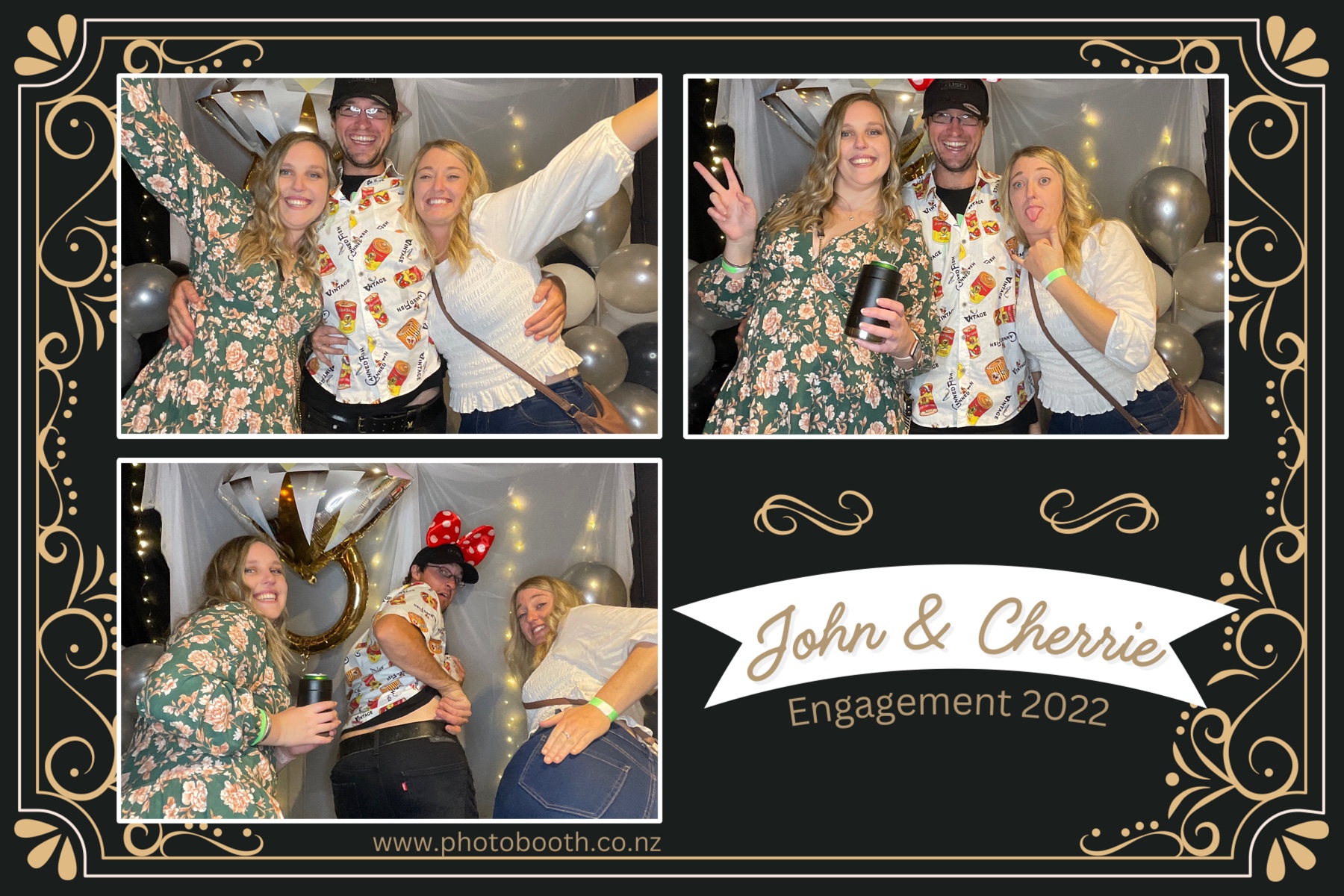 John & Cherrie's Engagement | View more photos from the event at gallery.photobooth.co.nz/u/SelfieCentral/John-Cherries-Engagement