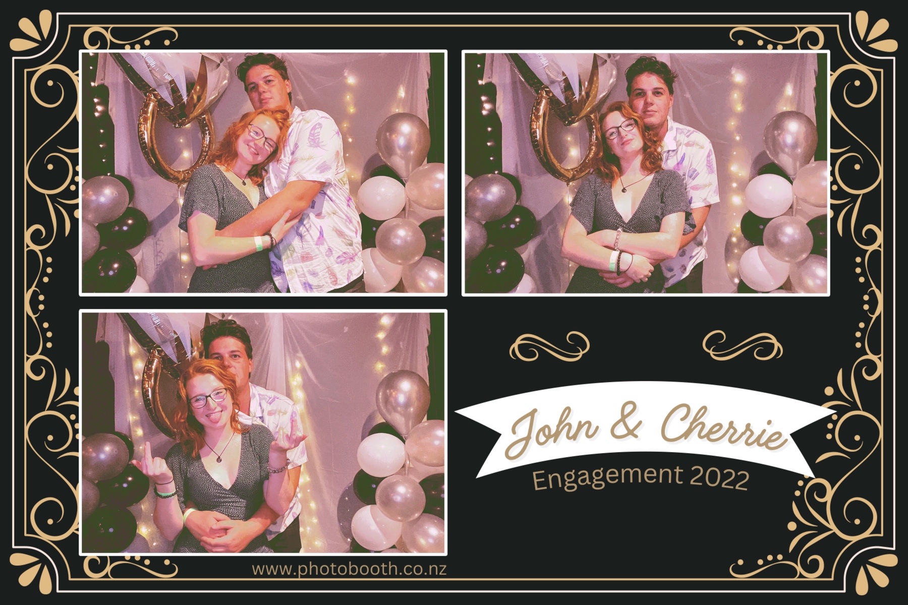 John & Cherrie's Engagement | View more photos from the event at gallery.photobooth.co.nz/u/SelfieCentral/John-Cherries-Engagement