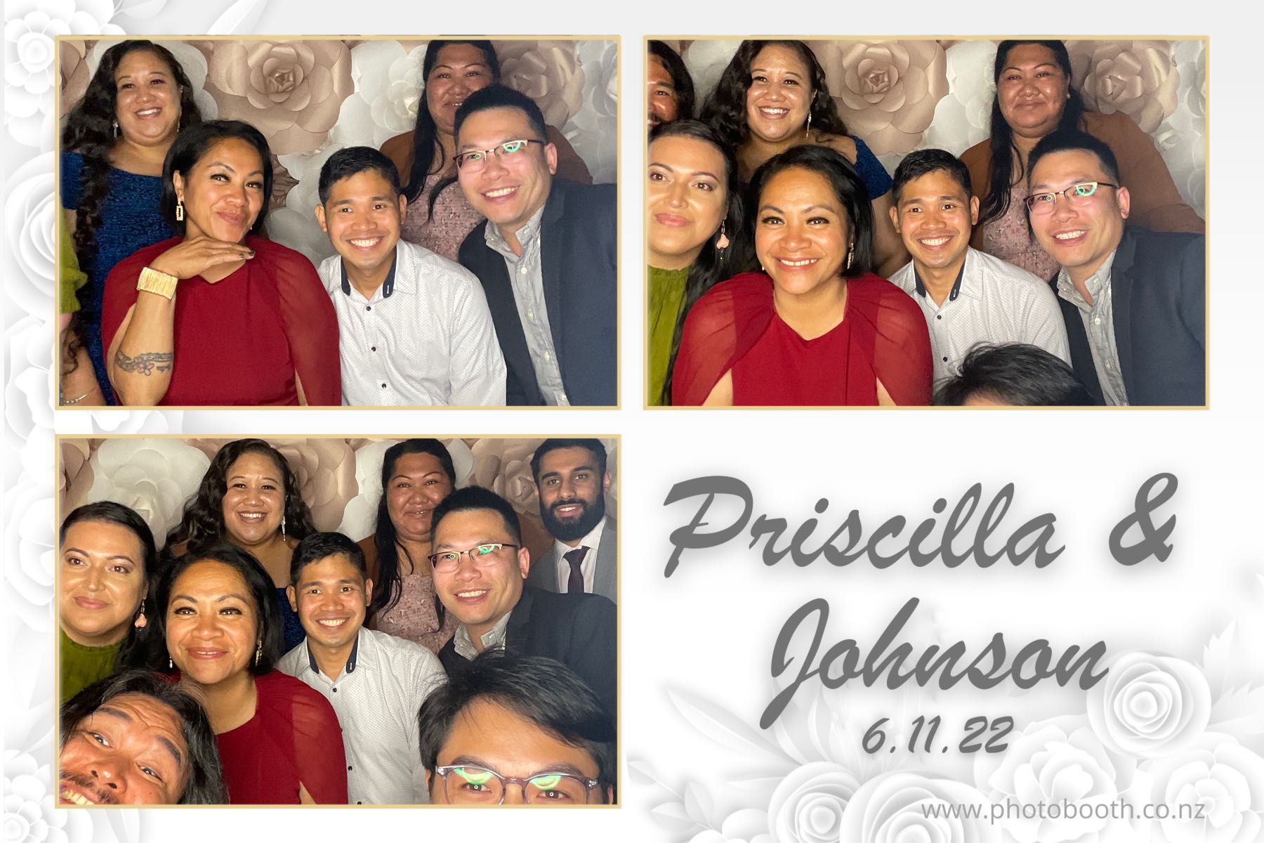 Johnson & Priscilla's Wedding | View more photos from the event at gallery.photobooth.co.nz/u/SelfieCentral/Johnson-Priscillas-Wedding