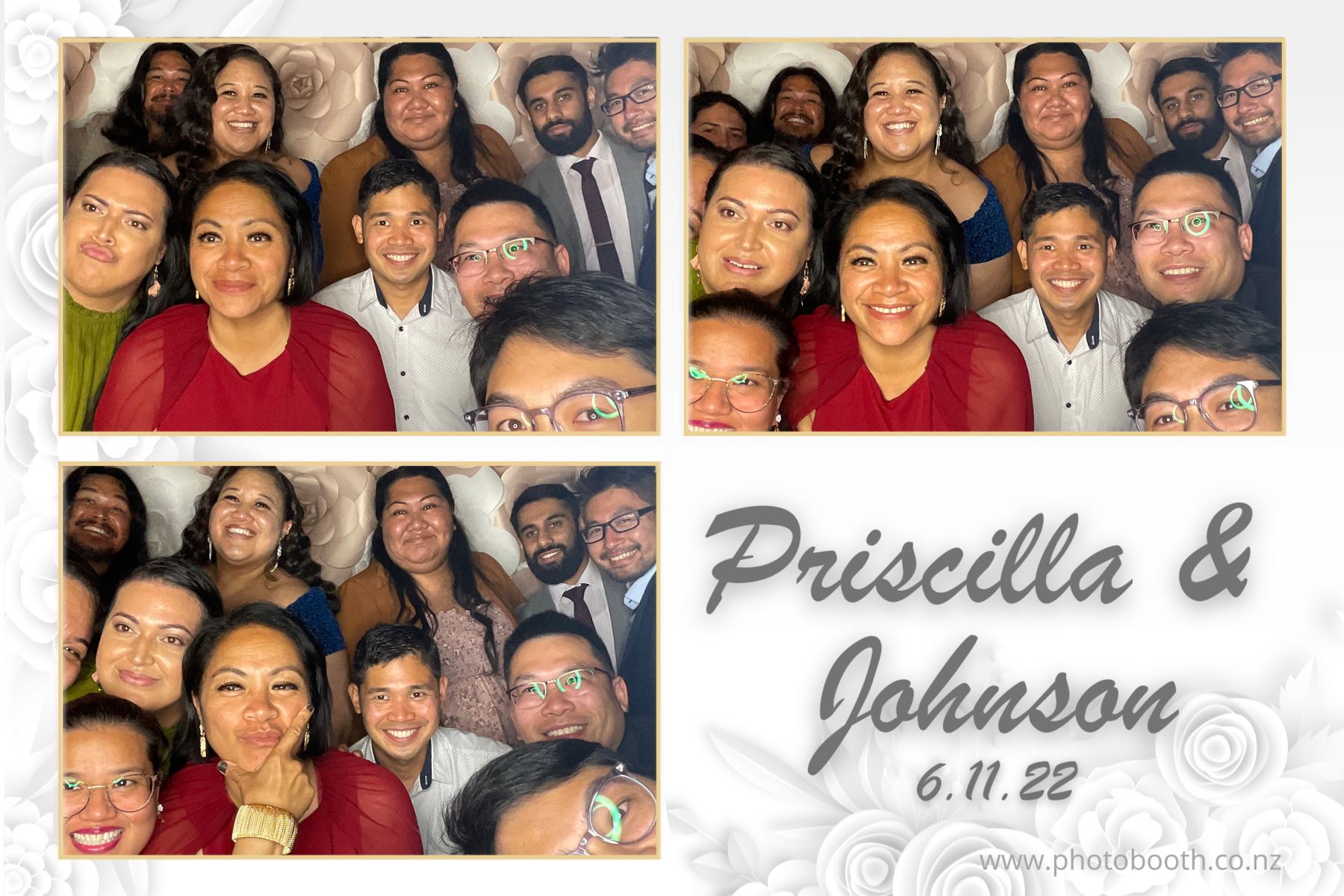 Johnson & Priscilla's Wedding | View more photos from the event at gallery.photobooth.co.nz/u/SelfieCentral/Johnson-Priscillas-Wedding