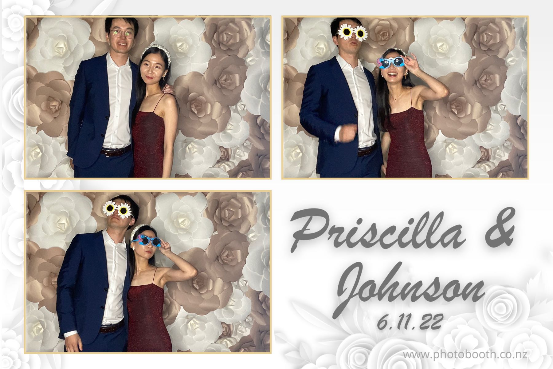Johnson & Priscilla's Wedding | View more photos from the event at gallery.photobooth.co.nz/u/SelfieCentral/Johnson-Priscillas-Wedding