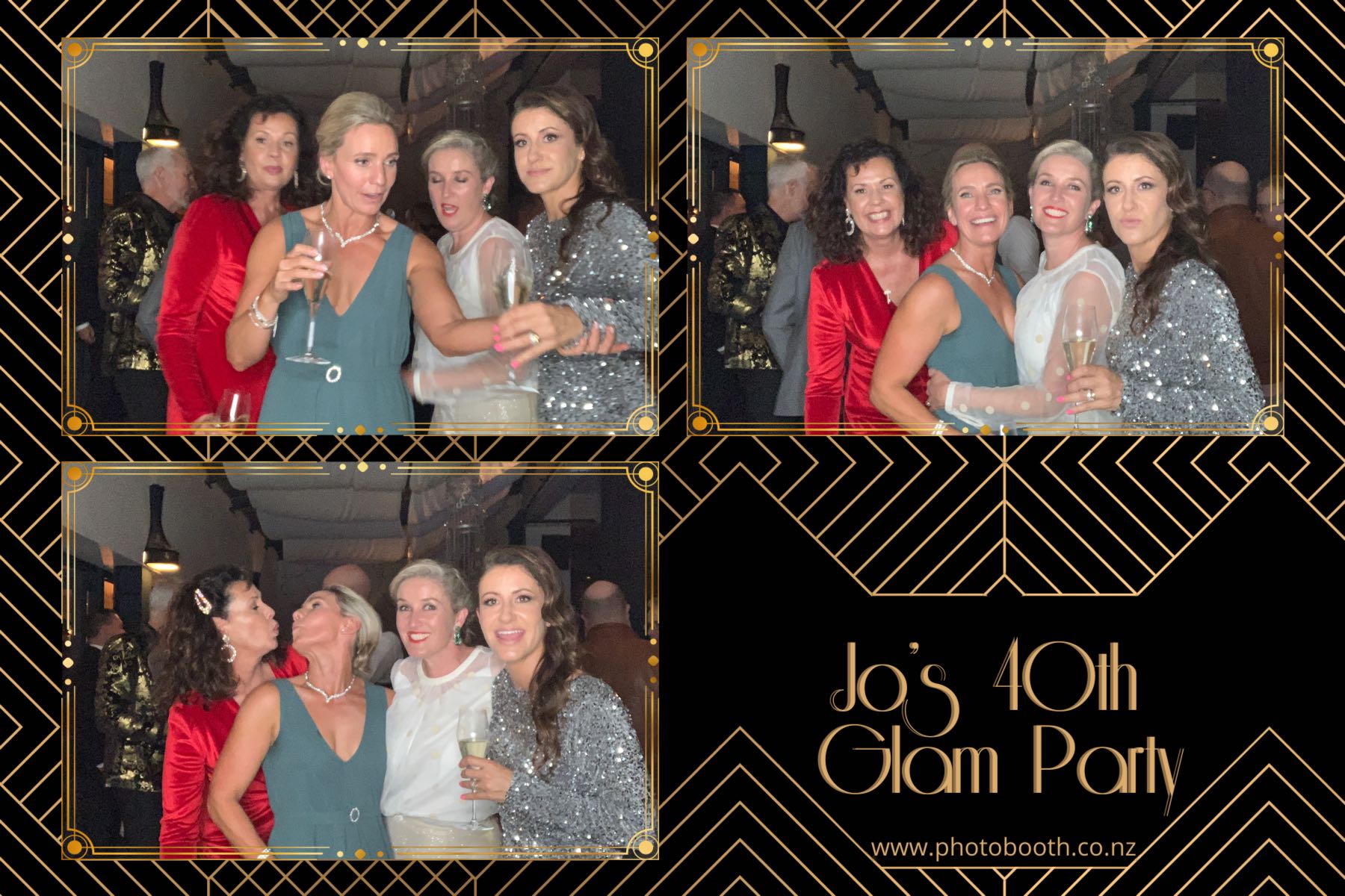 Jo's Glam 40th | View more photos from the event at gallery.photobooth.co.nz/u/SelfieCentral/Jos-Glam-40th