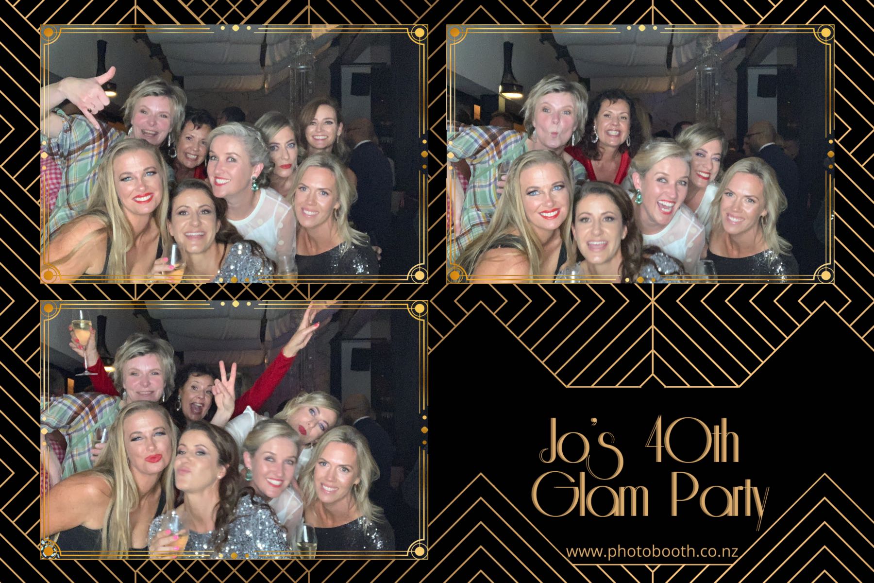Jo's Glam 40th | View more photos from the event at gallery.photobooth.co.nz/u/SelfieCentral/Jos-Glam-40th