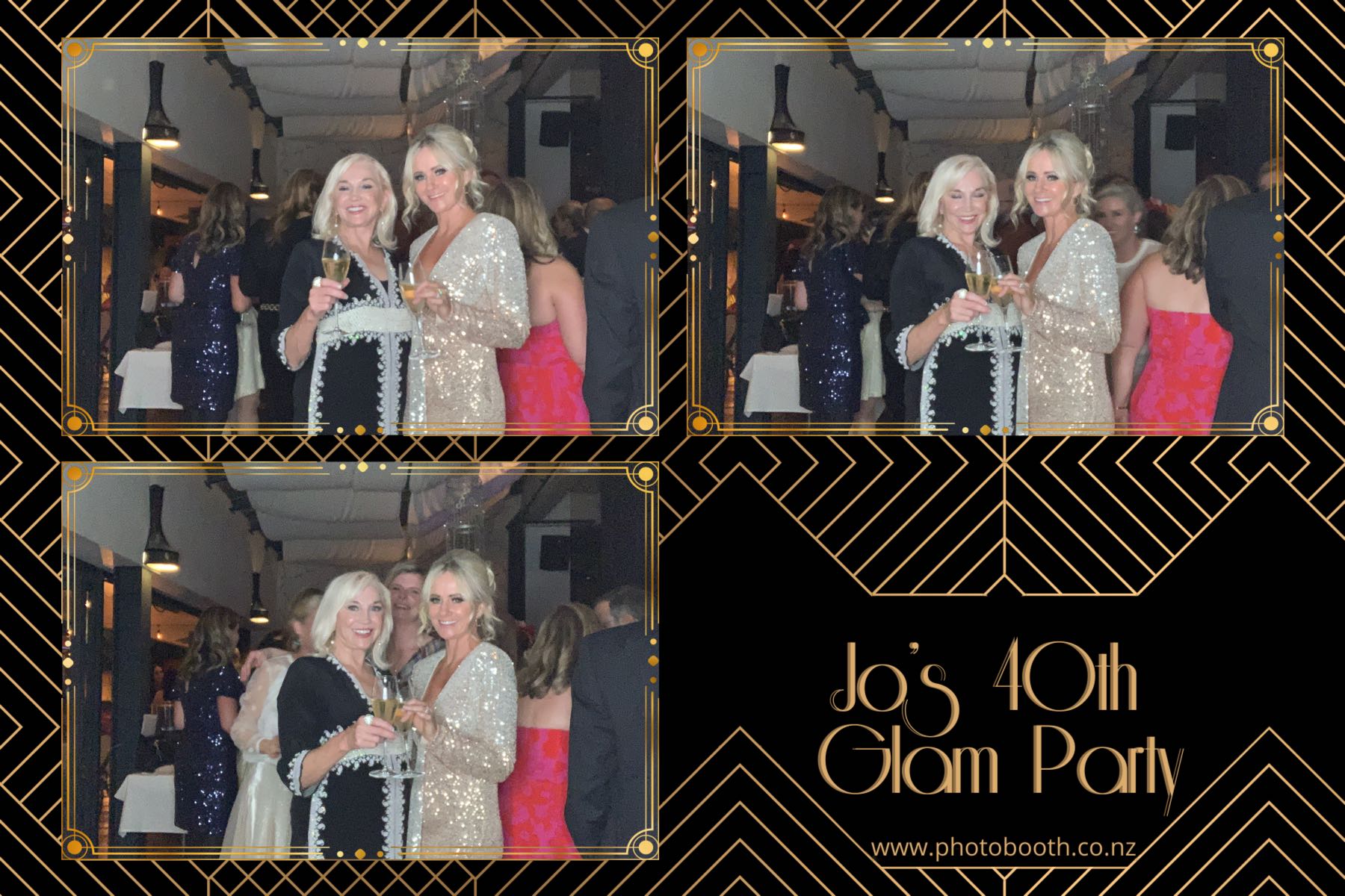 Jo's Glam 40th | View more photos from the event at gallery.photobooth.co.nz/u/SelfieCentral/Jos-Glam-40th