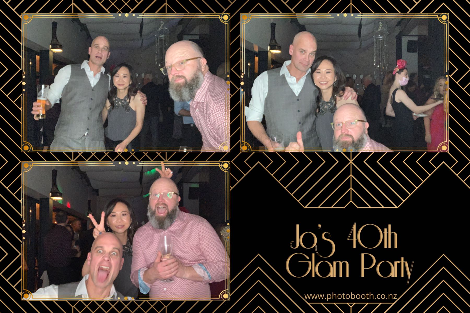 Jo's Glam 40th | View more photos from the event at gallery.photobooth.co.nz/u/SelfieCentral/Jos-Glam-40th
