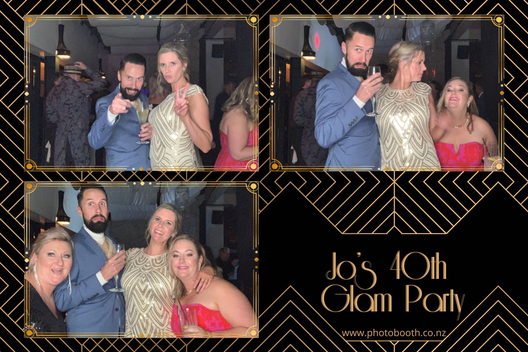 Jo's Glam 40th | View more photos from the event at gallery.photobooth.co.nz/u/SelfieCentral/Jos-Glam-40th