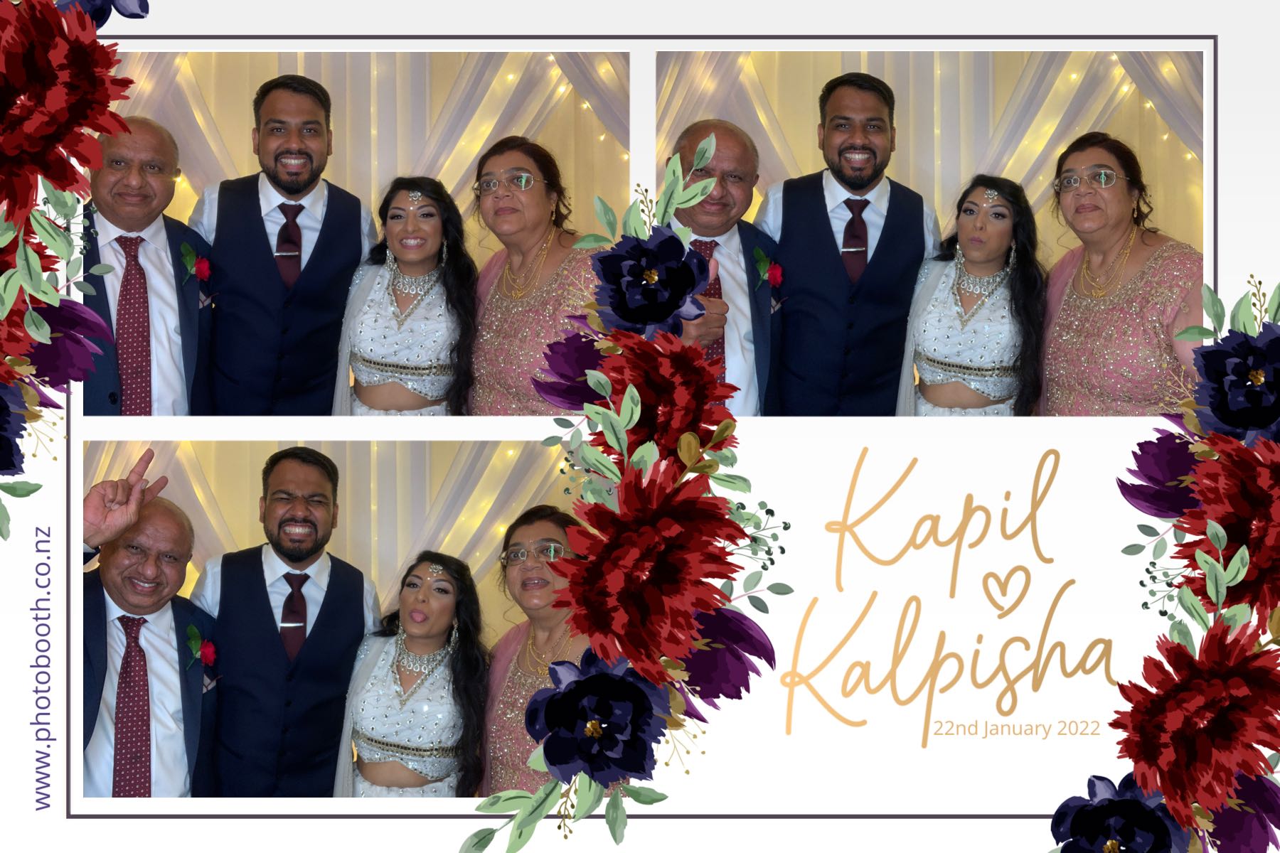 Kapil & Kalpisha's Wedding | View more photos from the event at gallery.photobooth.co.nz/u/SelfieCentral/Kapil-Kalpishas-Wedding
