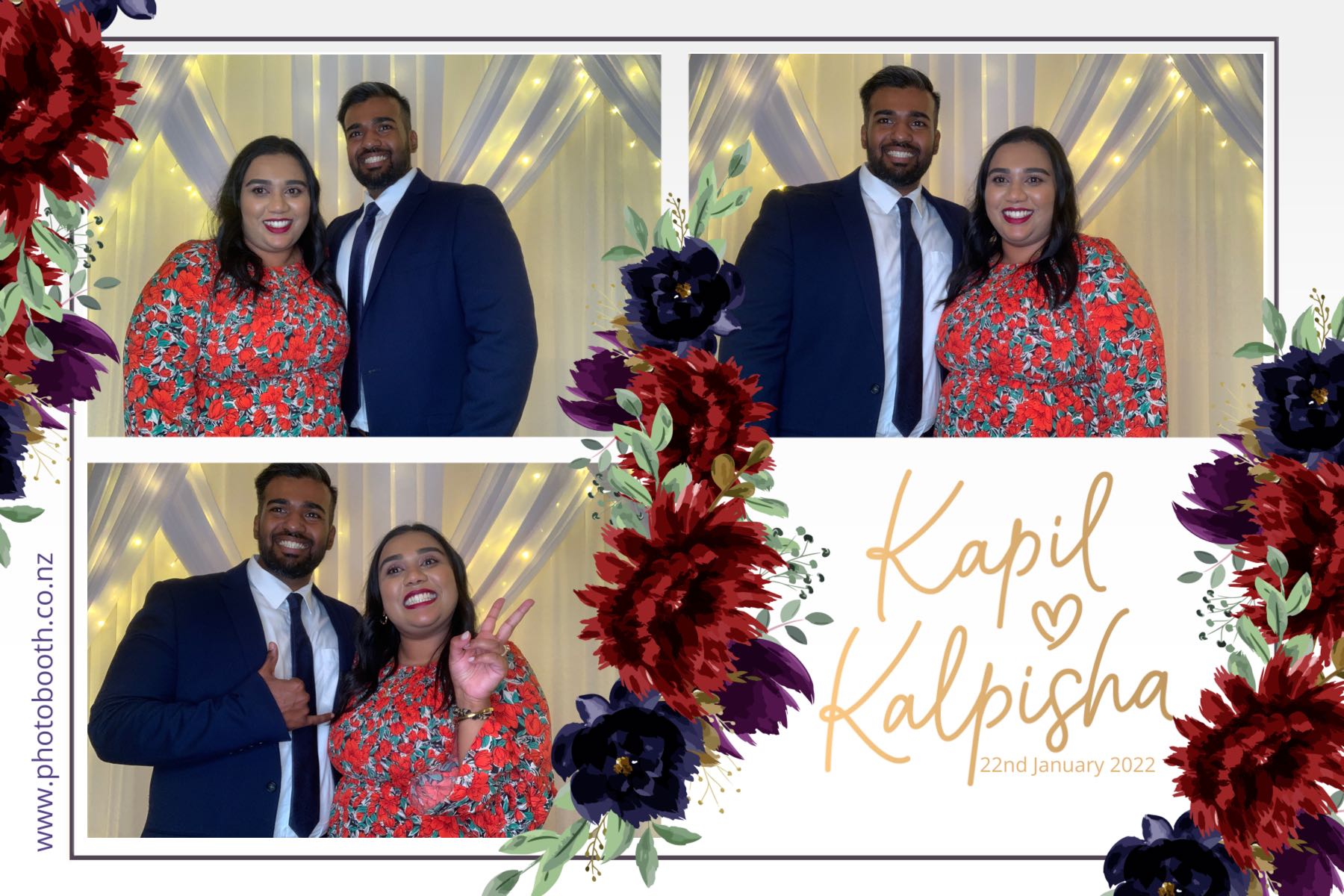 Kapil & Kalpisha's Wedding | View more photos from the event at gallery.photobooth.co.nz/u/SelfieCentral/Kapil-Kalpishas-Wedding
