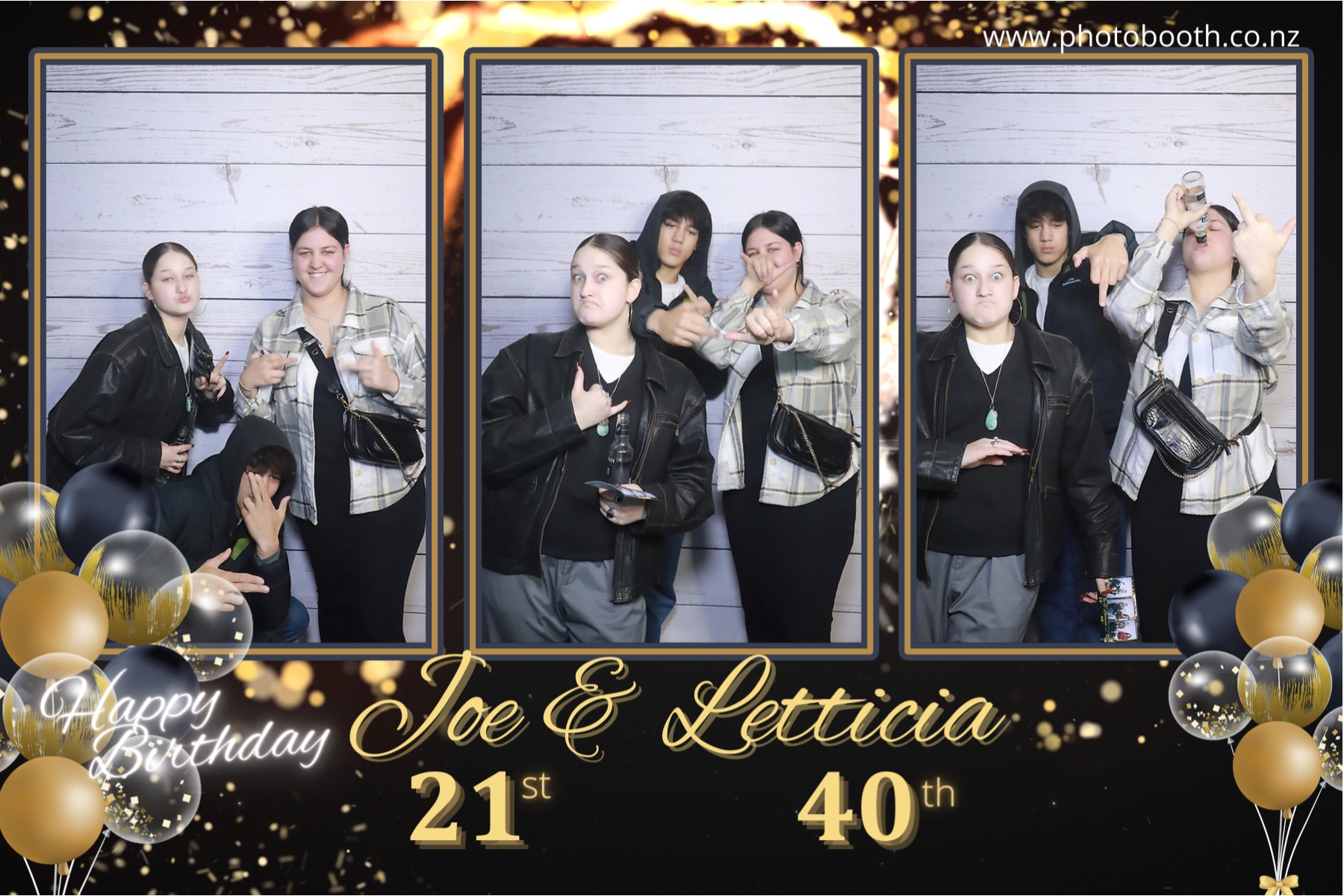 Letticia's 40th & Joe's 21st | View more photos from the event at gallery.photobooth.co.nz/u/SelfieCentral/Letticias-40th-Joes-21st