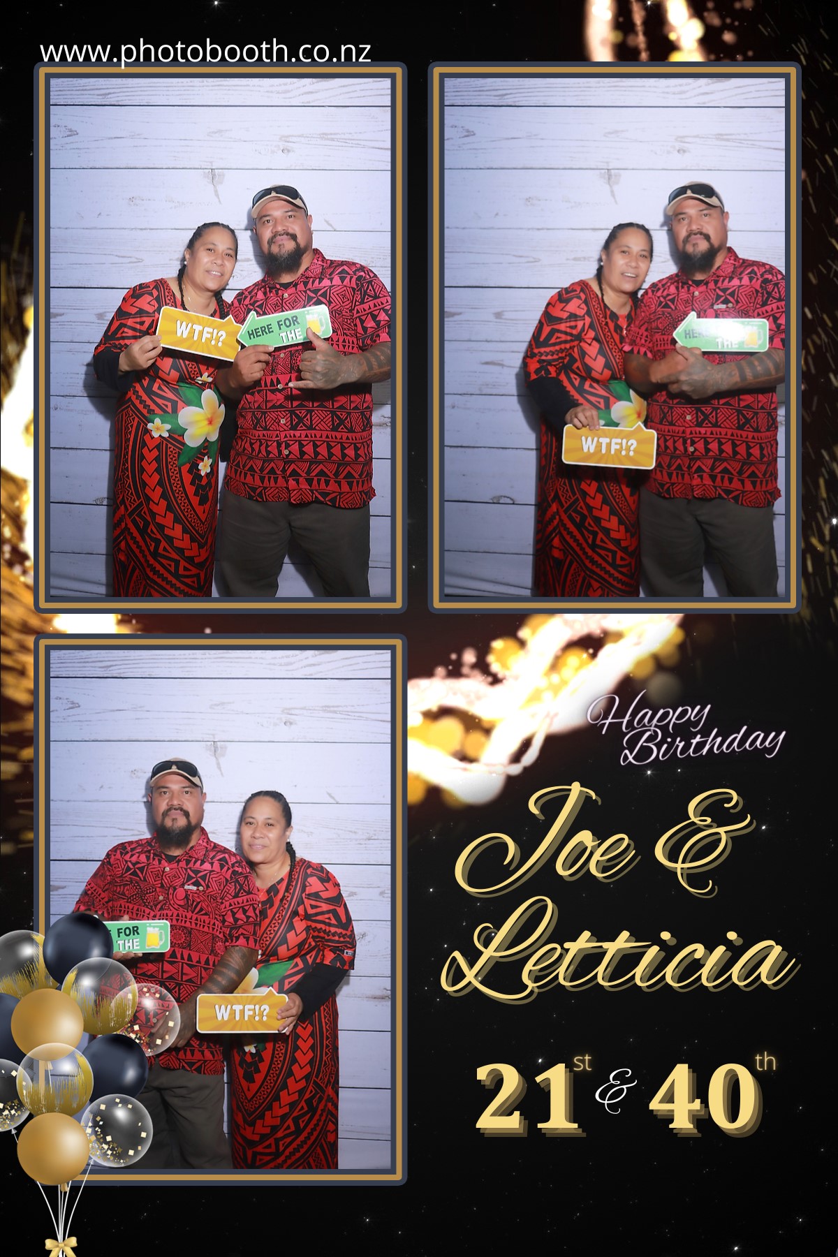 Letticia's 40th & Joe's 21st | View more photos from the event at gallery.photobooth.co.nz/u/SelfieCentral/Letticias-40th-Joes-21st
