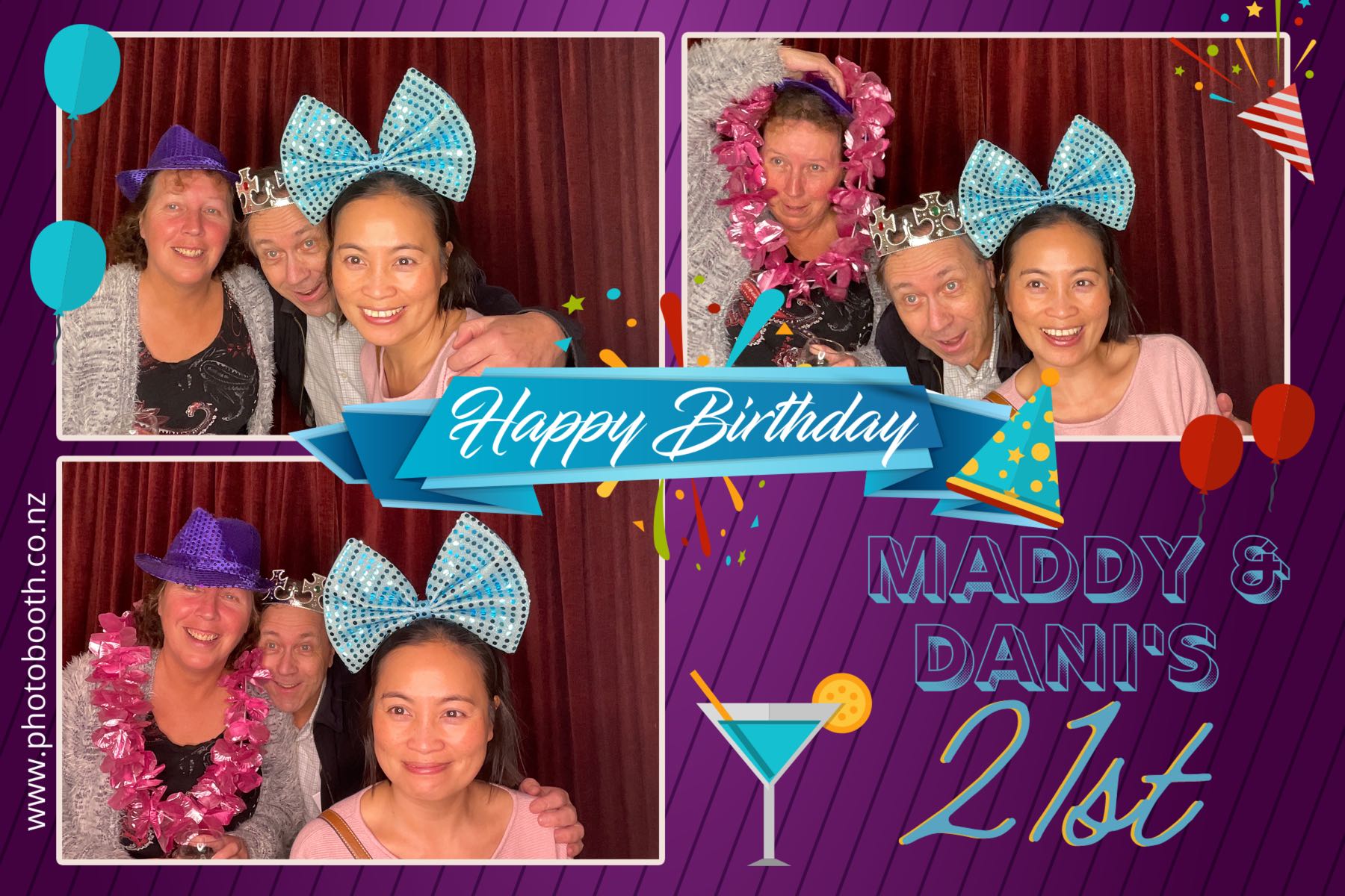 Maddy & Dani's 21st | View more photos from the event at gallery.photobooth.co.nz/u/SelfieCentral/Maddy-Danis-21st