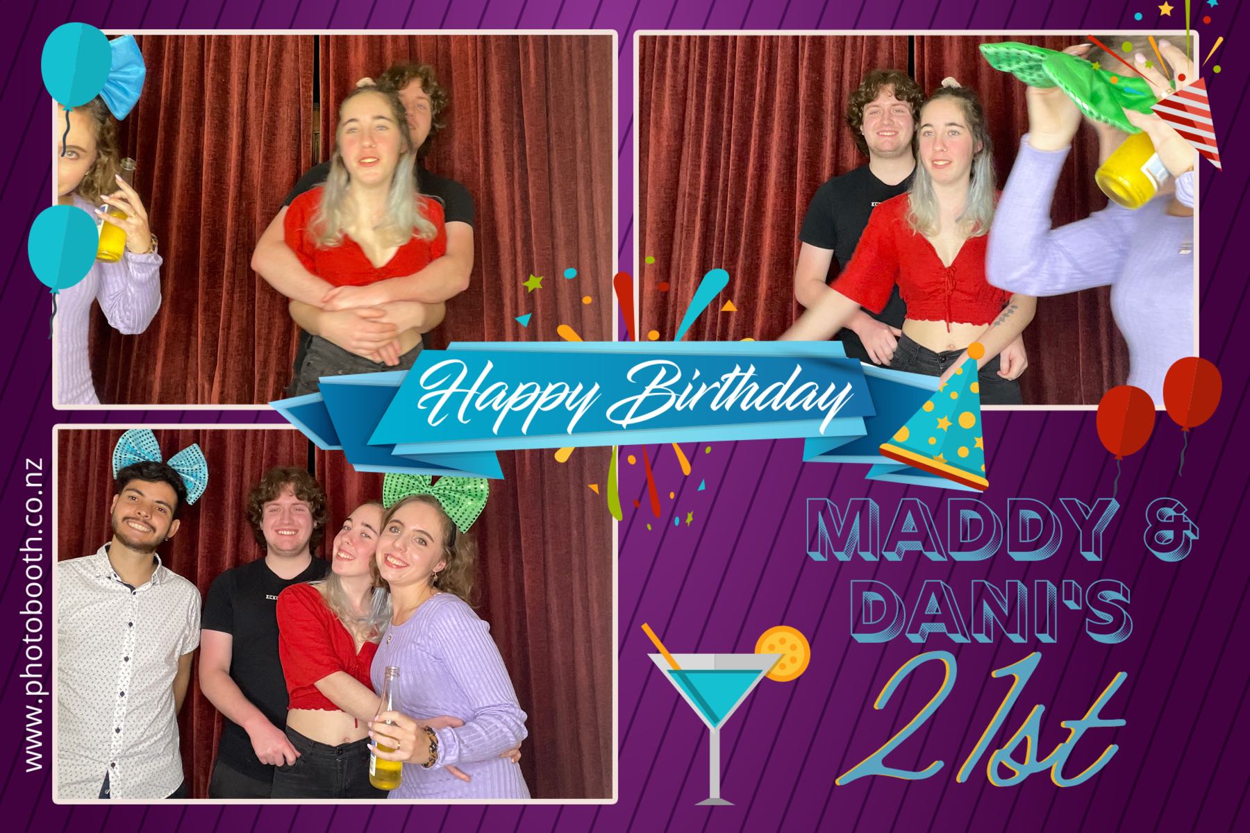 Maddy & Dani's 21st | View more photos from the event at gallery.photobooth.co.nz/u/SelfieCentral/Maddy-Danis-21st
