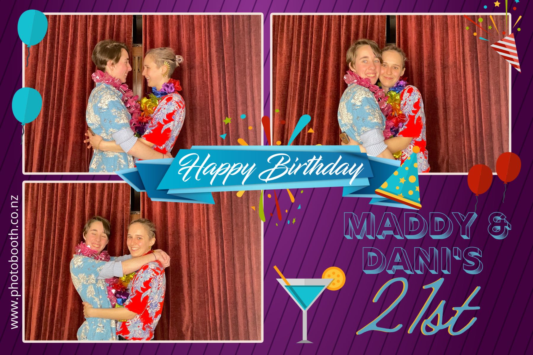 Maddy & Dani's 21st | View more photos from the event at gallery.photobooth.co.nz/u/SelfieCentral/Maddy-Danis-21st