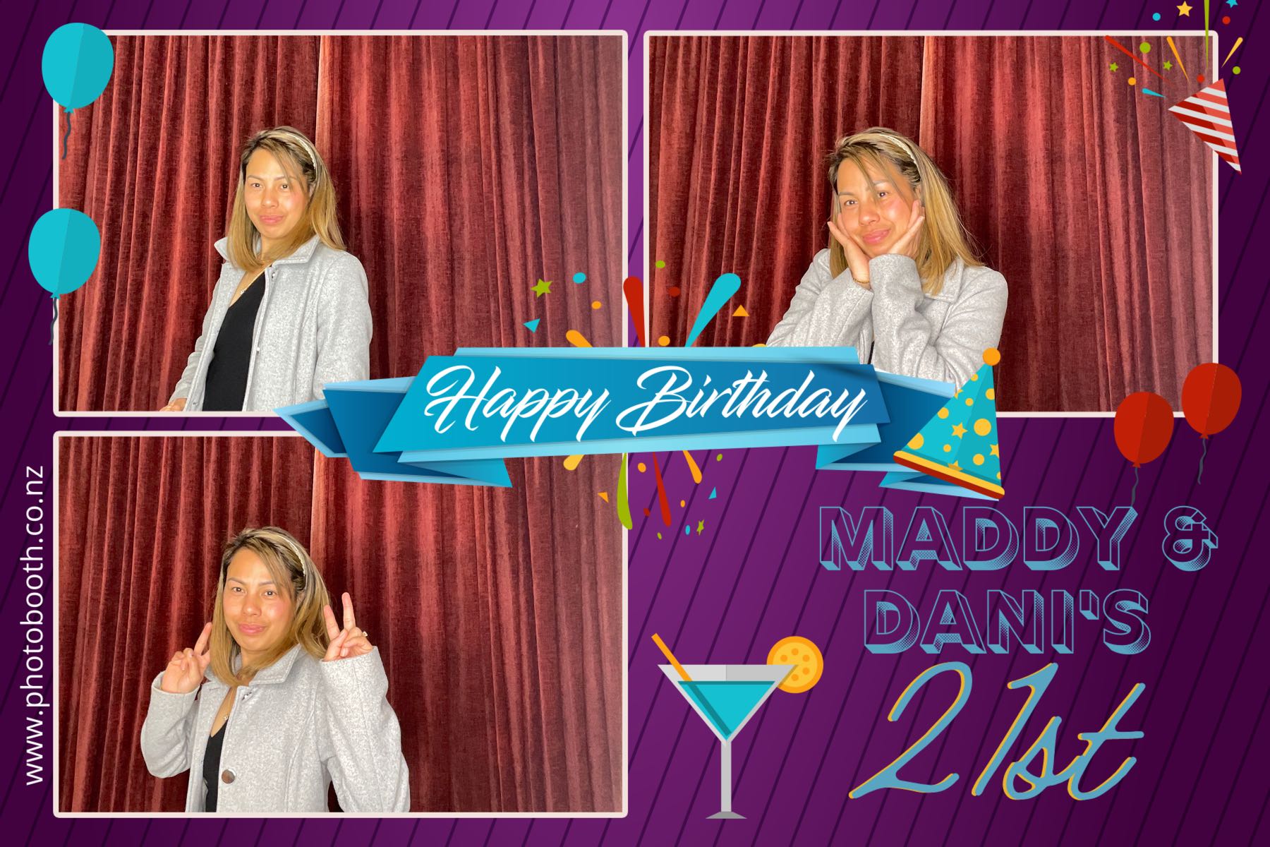 Maddy & Dani's 21st | View more photos from the event at gallery.photobooth.co.nz/u/SelfieCentral/Maddy-Danis-21st