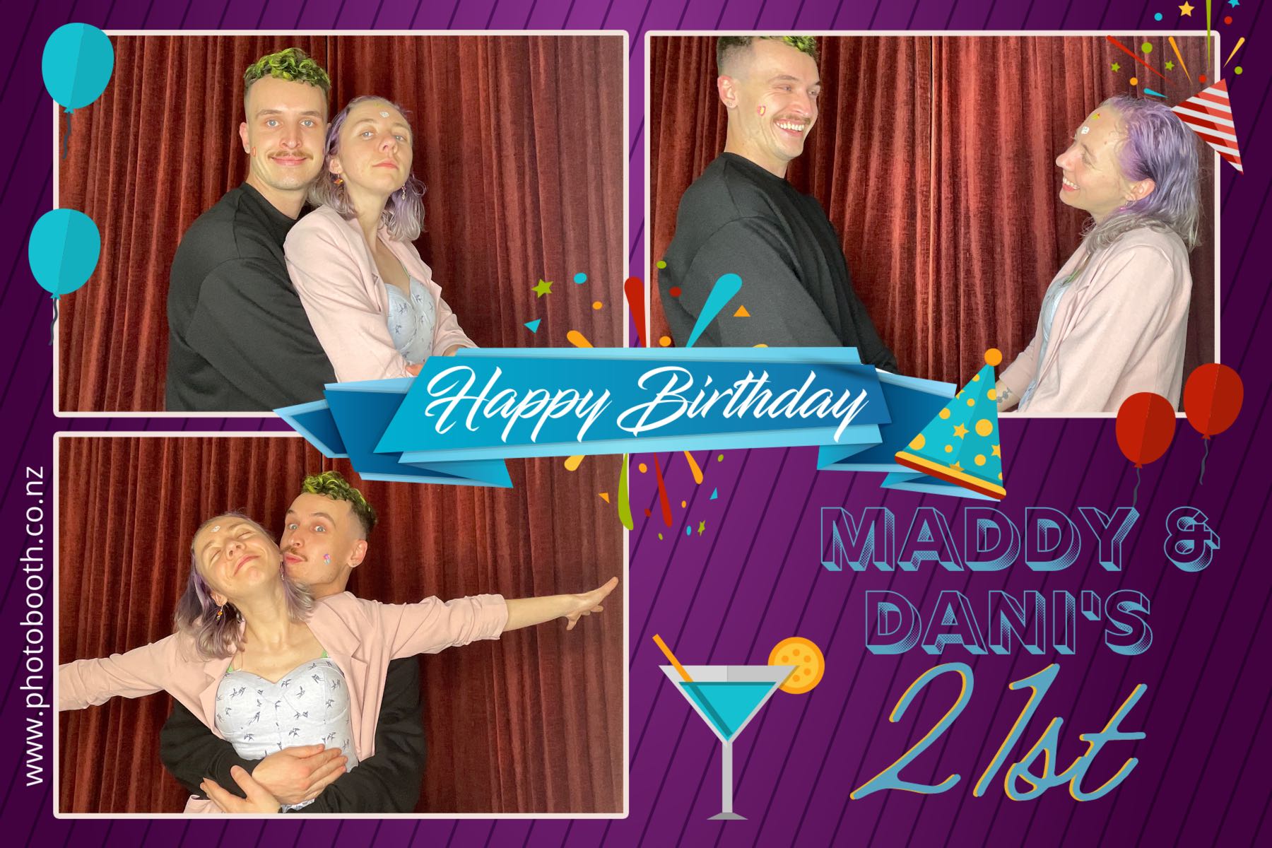 Maddy & Dani's 21st | View more photos from the event at gallery.photobooth.co.nz/u/SelfieCentral/Maddy-Danis-21st