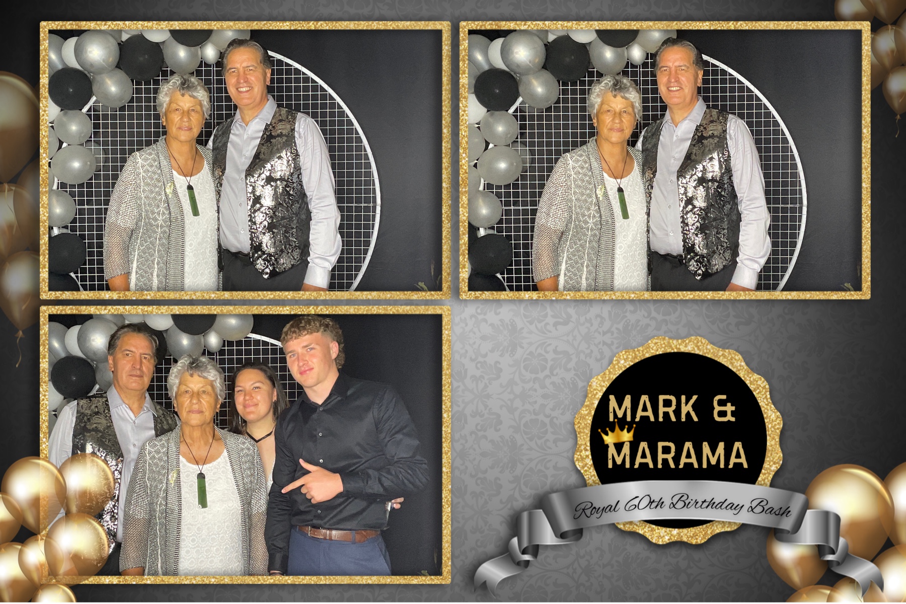 Marama & Mark's 60th | View more photos from the event at gallery.photobooth.co.nz/u/SelfieCentral/Marama-Marks-60th