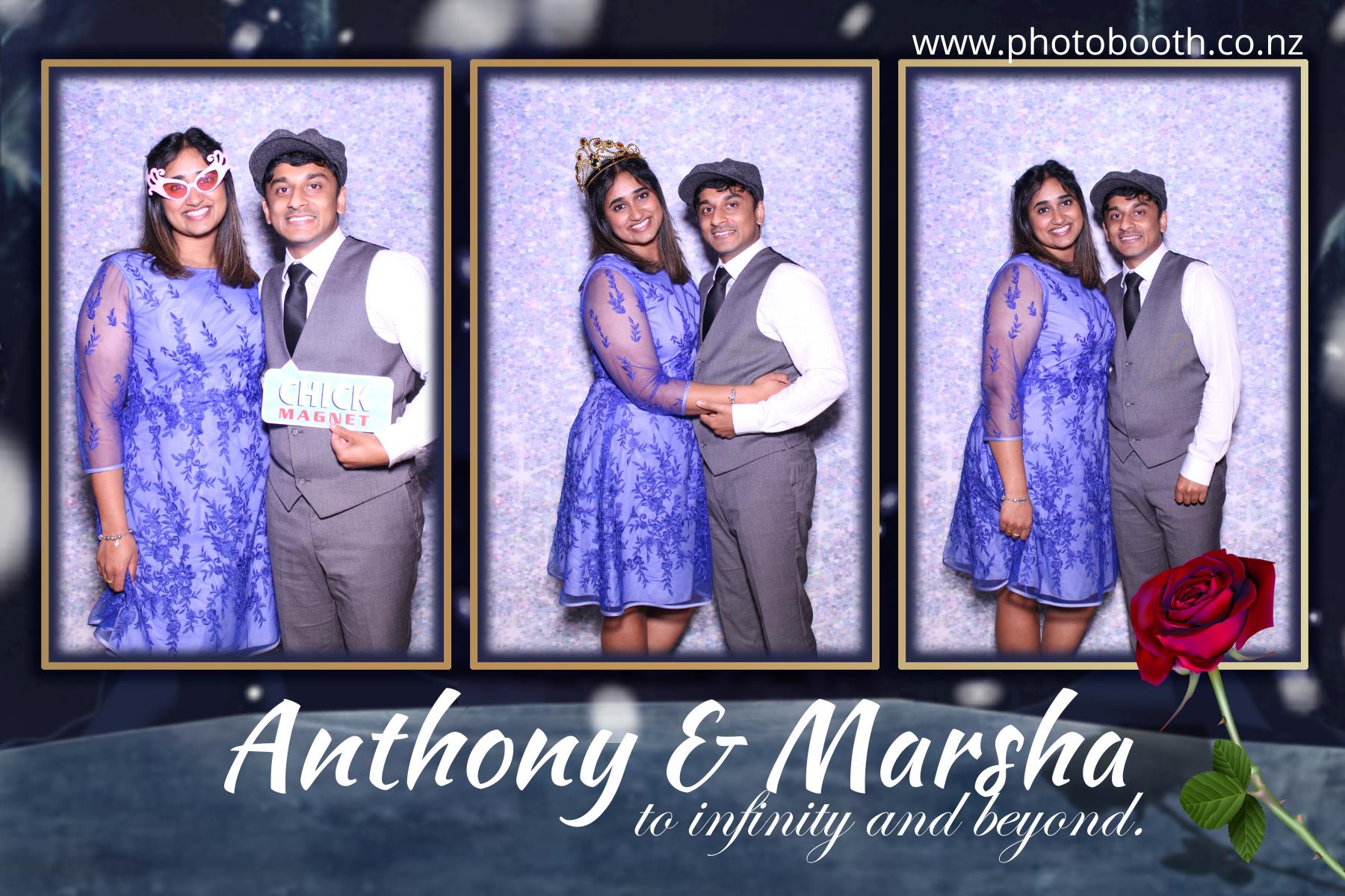 Marsha & Anthony's Wedding | View more photos from the event at gallery.photobooth.co.nz/u/SelfieCentral/Marsha-Anthonys-Wedding