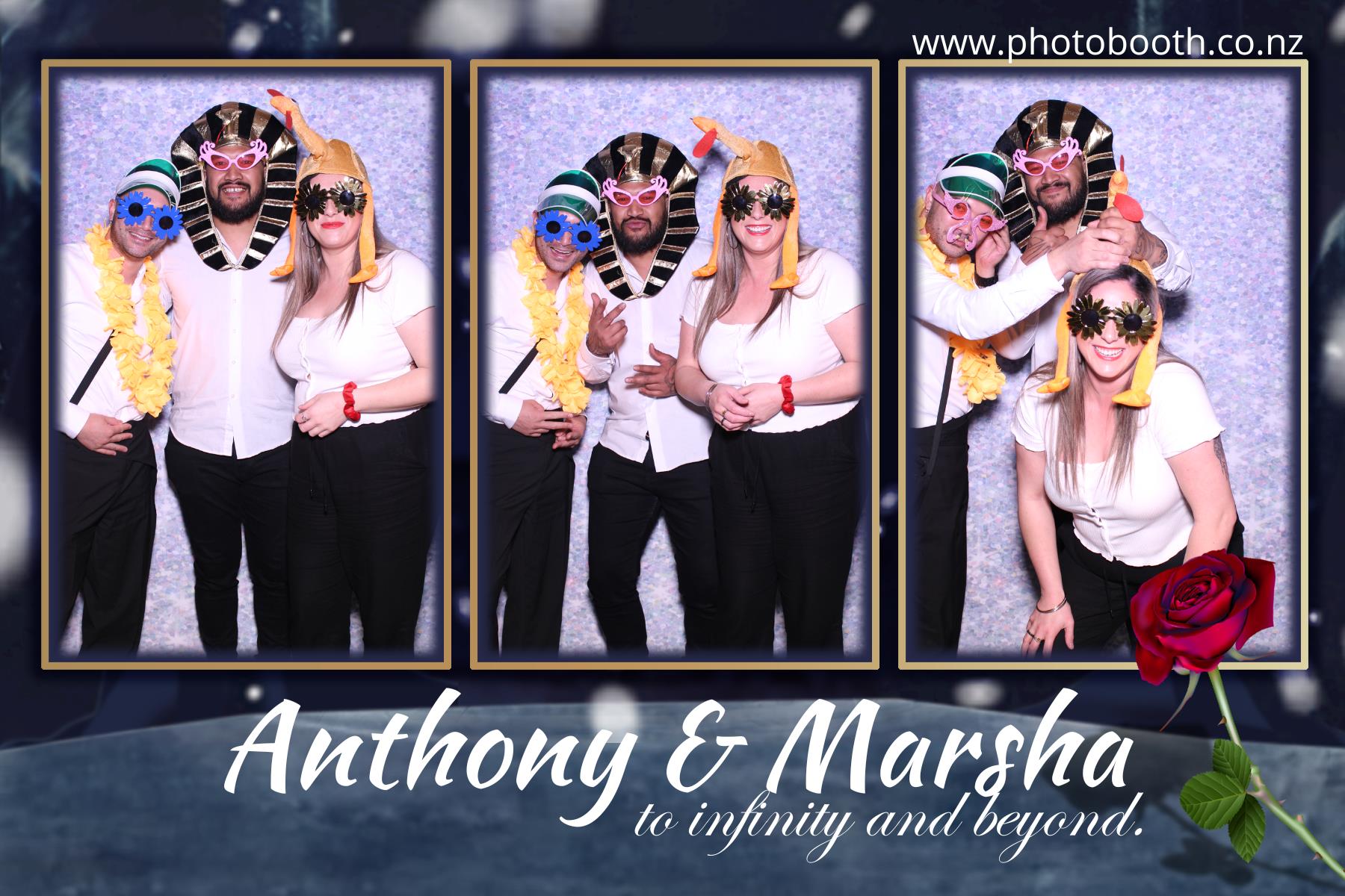 Marsha & Anthony's Wedding | View more photos from the event at gallery.photobooth.co.nz/u/SelfieCentral/Marsha-Anthonys-Wedding