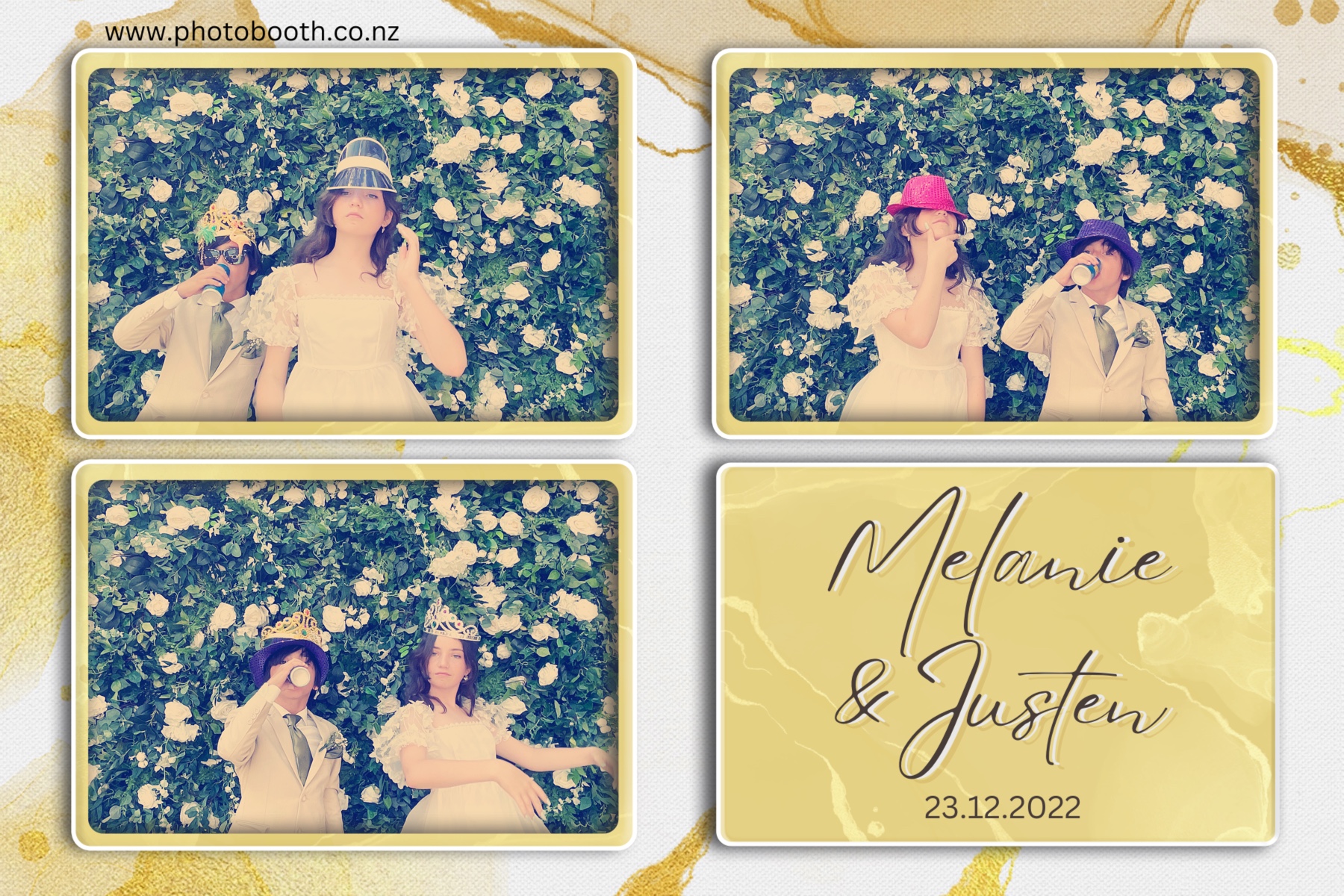 Melanie & Justen's Wedding | View more photos from the event at gallery.photobooth.co.nz/u/SelfieCentral/Melanie-Justens-Wedding