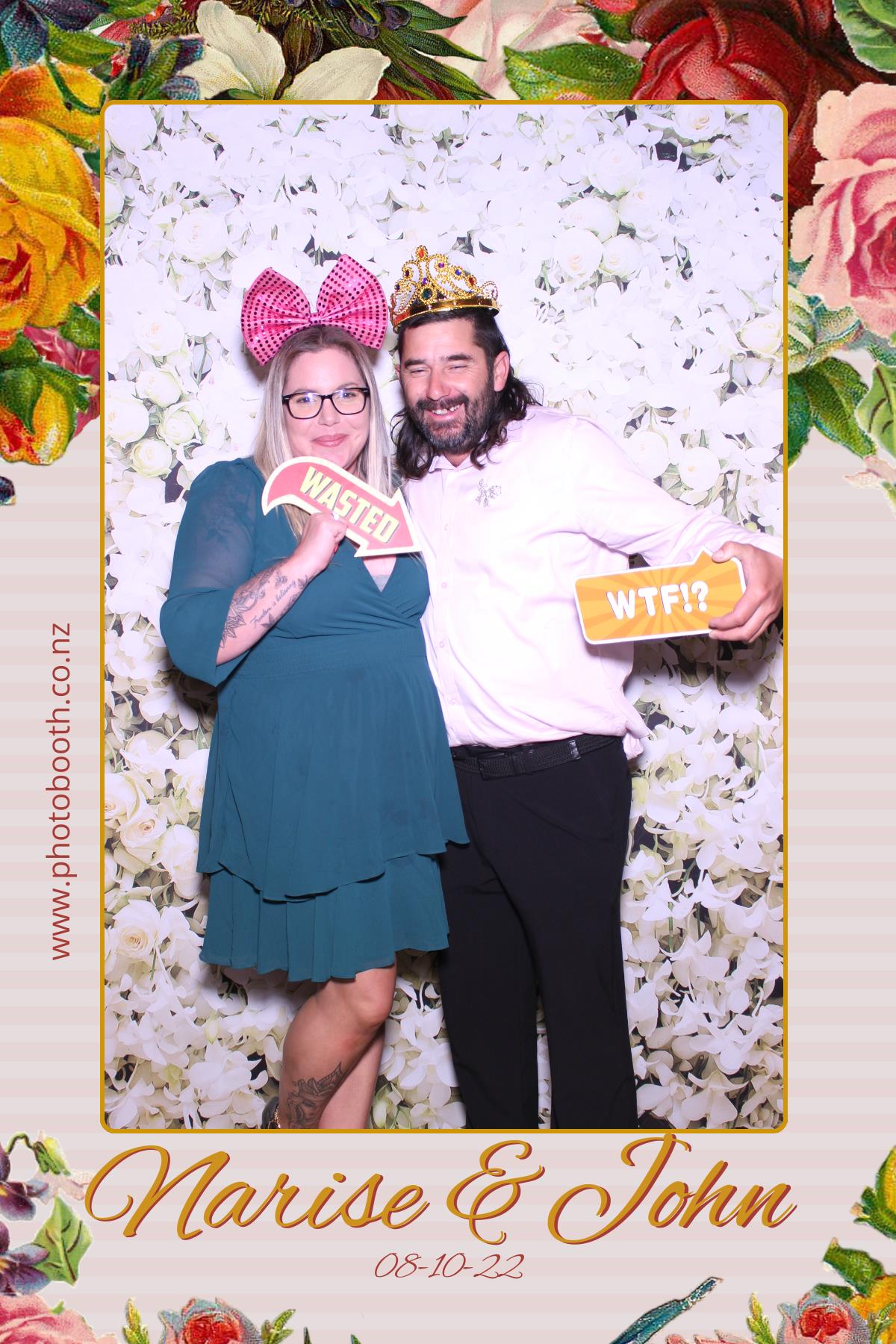 Narise & John's Wedding | View more photos from the event at gallery.photobooth.co.nz/u/SelfieCentral/Narise-Johns-Wedding